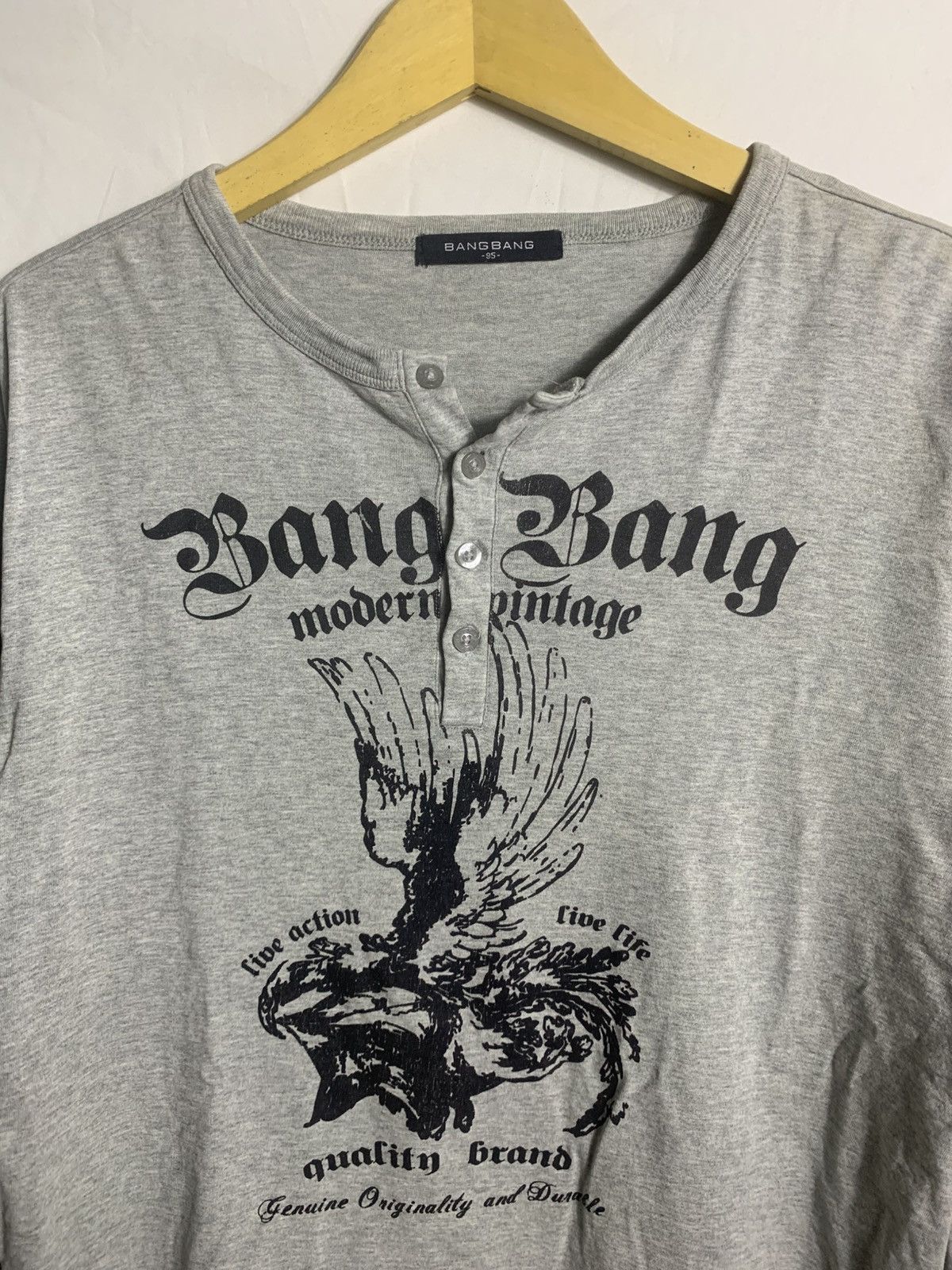 Japanese Brand Bangbang Poem longsleve Size US M / EU 48-50 / 2 - 2 Thumbnail
