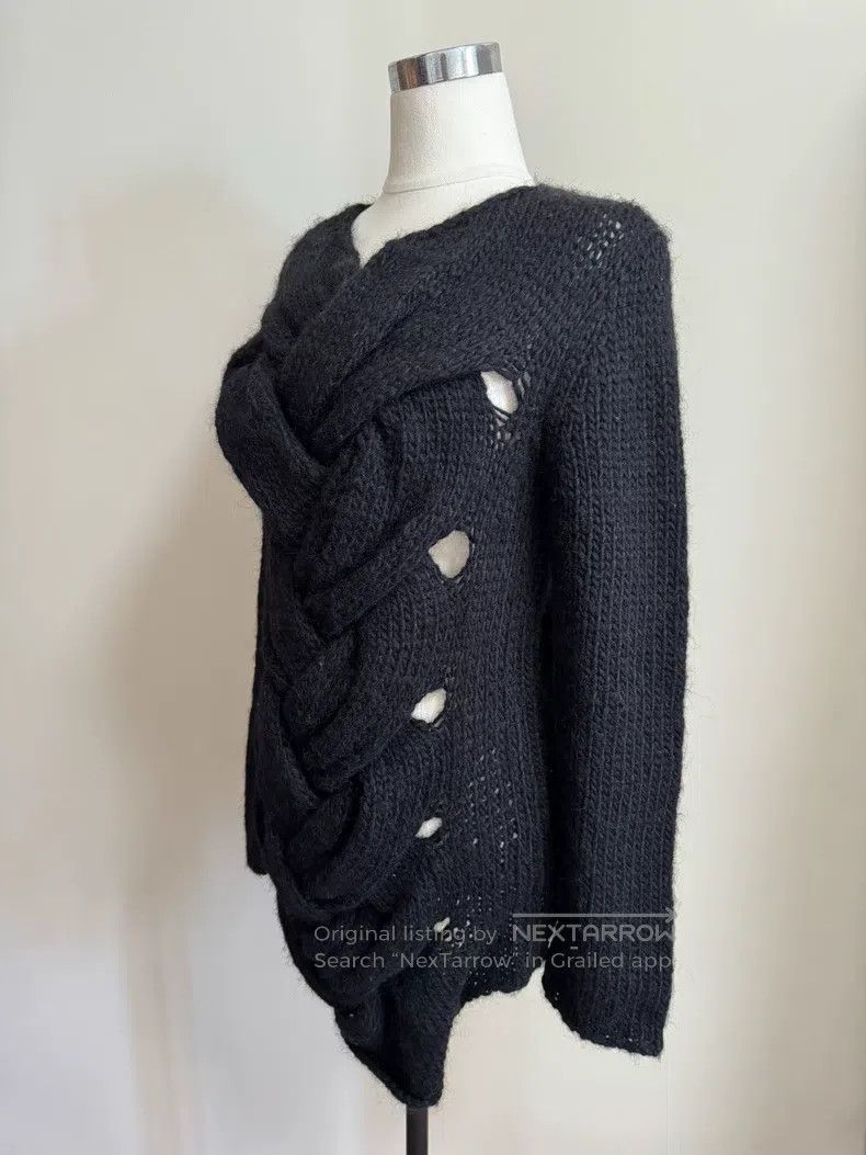 Comme des Garcons Comme Des Garcons Herringbone Knit Sweater Size S / US 4 / IT 40 - 6 Thumbnail