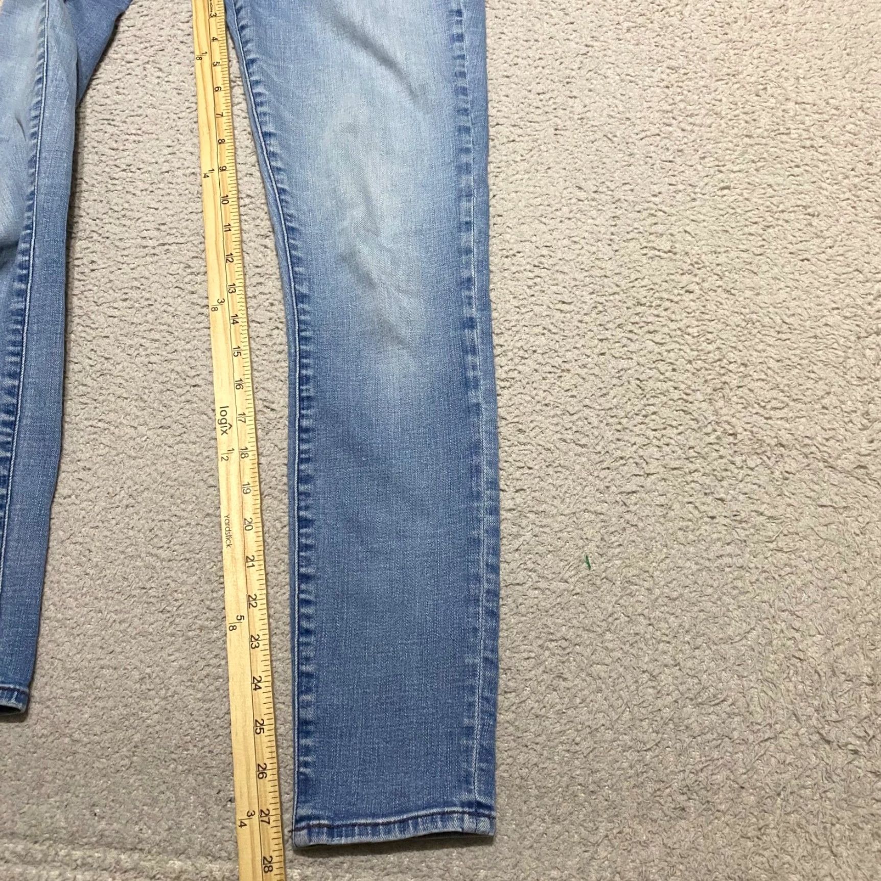 Abercrombie & Fitch Abercrombie & Fitch Womens Jeans Blue Denim Medium Wash 4 Mid Rise Skinny Stretch Regular 5-Pocket Womens Boys Mens Girls? Size 26" / US 2 / IT 38 - 6 Thumbnail