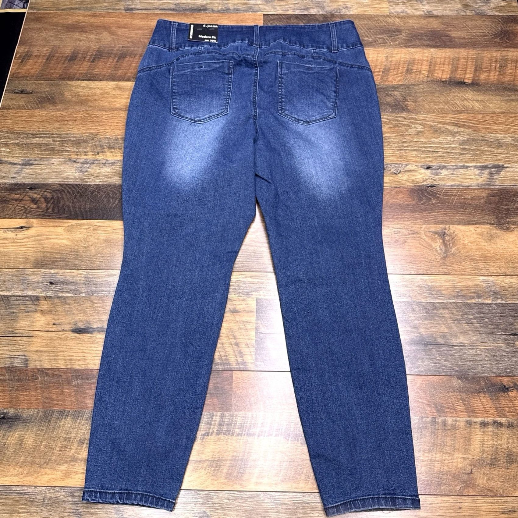 Vintage D Jeans Butt Lifter Skinny Plus Jeans 20W Dark Elise Modern Fit High Rise New Mens Womens Girls Boys Size 42" / US 20 - 3 Thumbnail