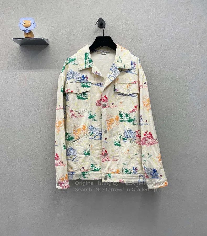 Gucci Gucci Graffiti denim jacket Size US XXS / EU 40 - 1 Thumbnail