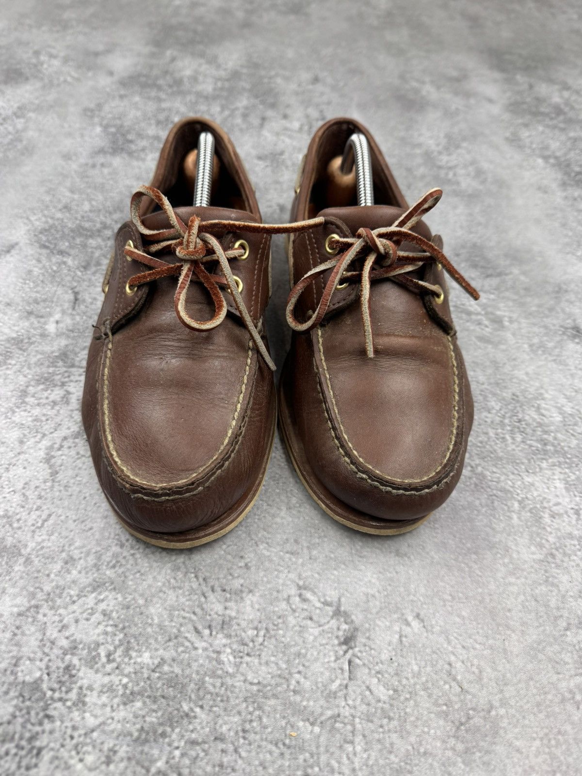 Timberland Timberland Boat Shoes Brown Leather Men Size 42 Size US 9 / EU 42 - 4 Thumbnail