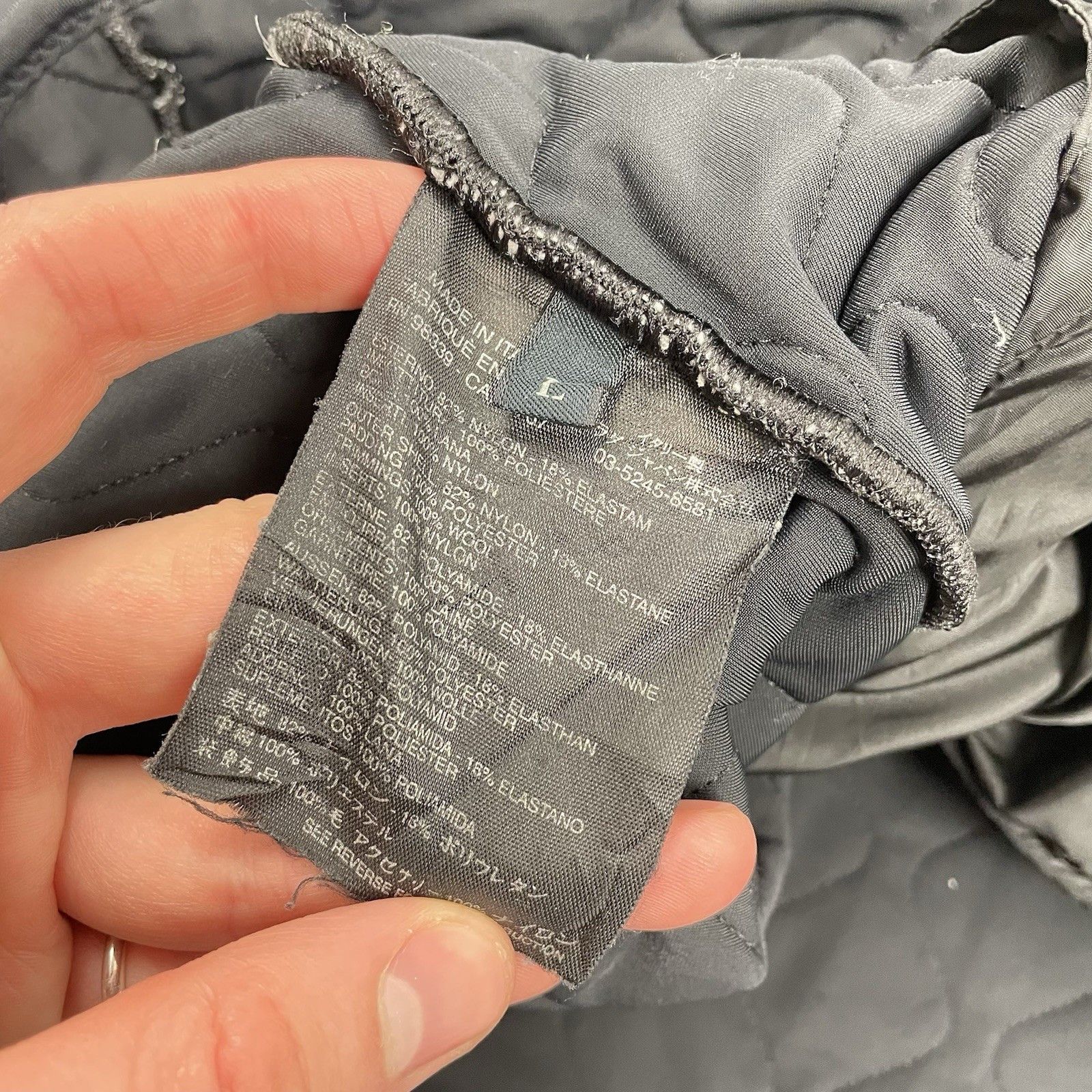Prada Vintage Prada Sport Jacket Black Wool Nylon Quilted Knit Size L / US 10 / IT 46 - 6 Thumbnail
