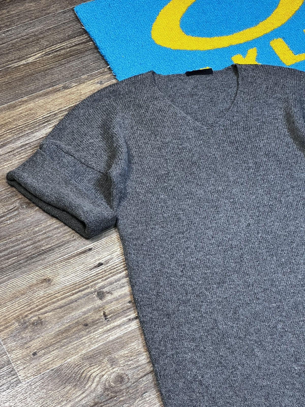 Jil Sander Jil Sander Wool/Cashmere Gray Short Sleeve Knit Dress Size S / US 4 / IT 40 - 3 Thumbnail