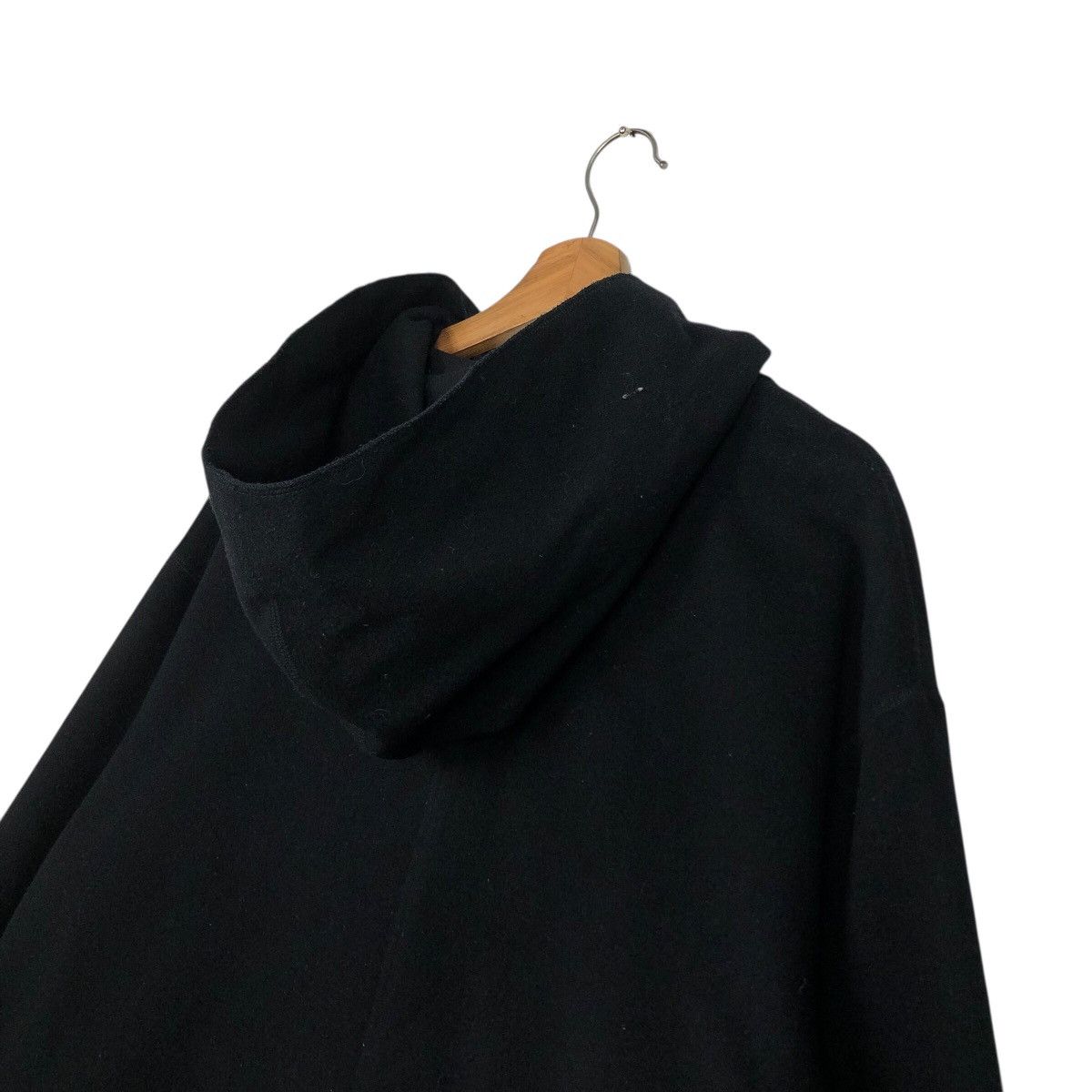 Japanese Brand S.I.B Experimental Hooded Overcoat — Black Avant-Garde Drape Size US M / EU 48-50 / 2 - 12 Thumbnail