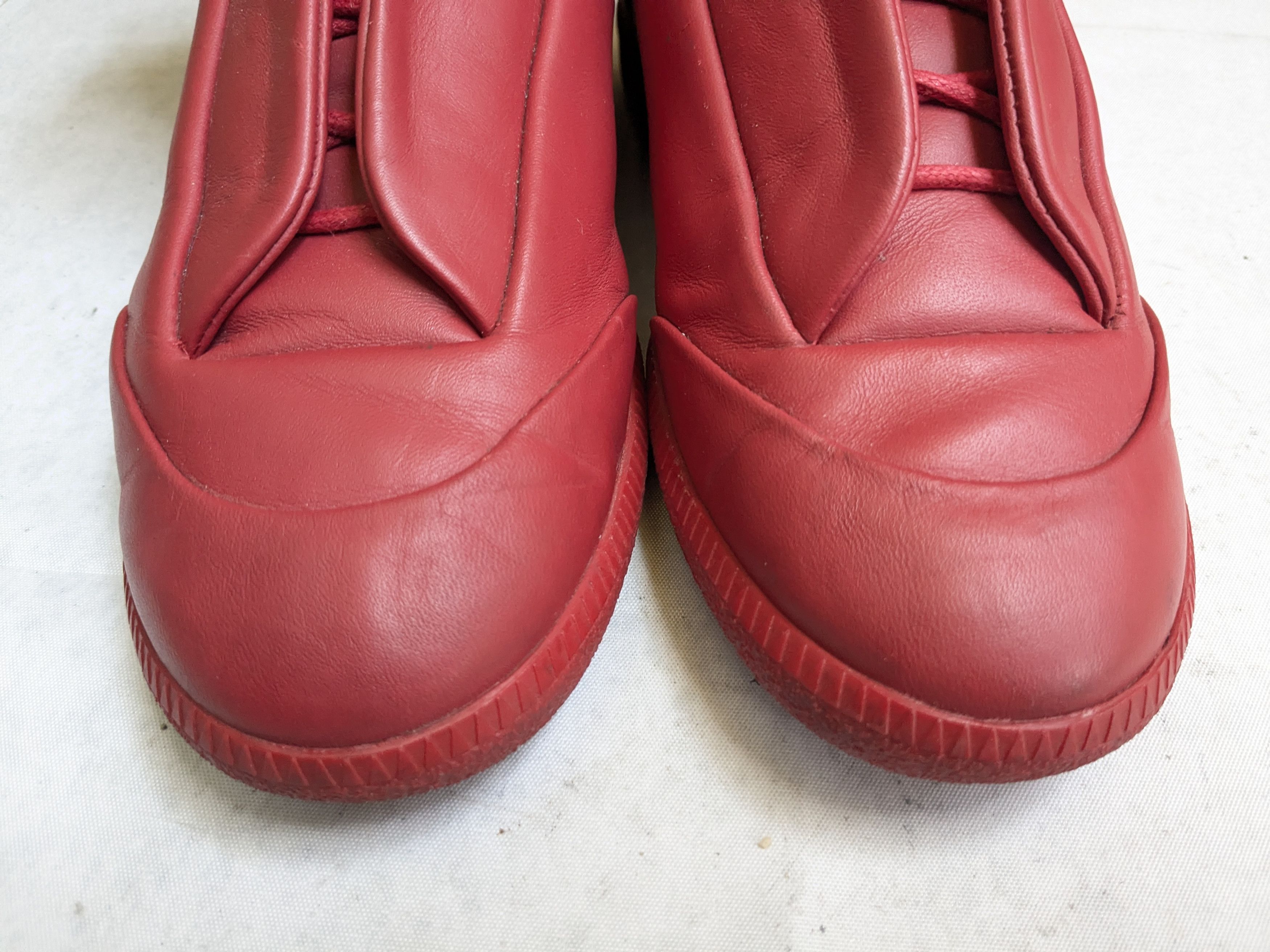 Maison Margiela Maison Margiela Future Red 6 39 High Tops Leather Size US 7 / EU 40 - 3 Thumbnail