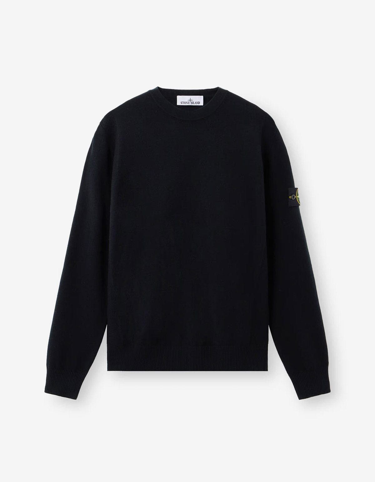Stone Island Black Wool Sweater