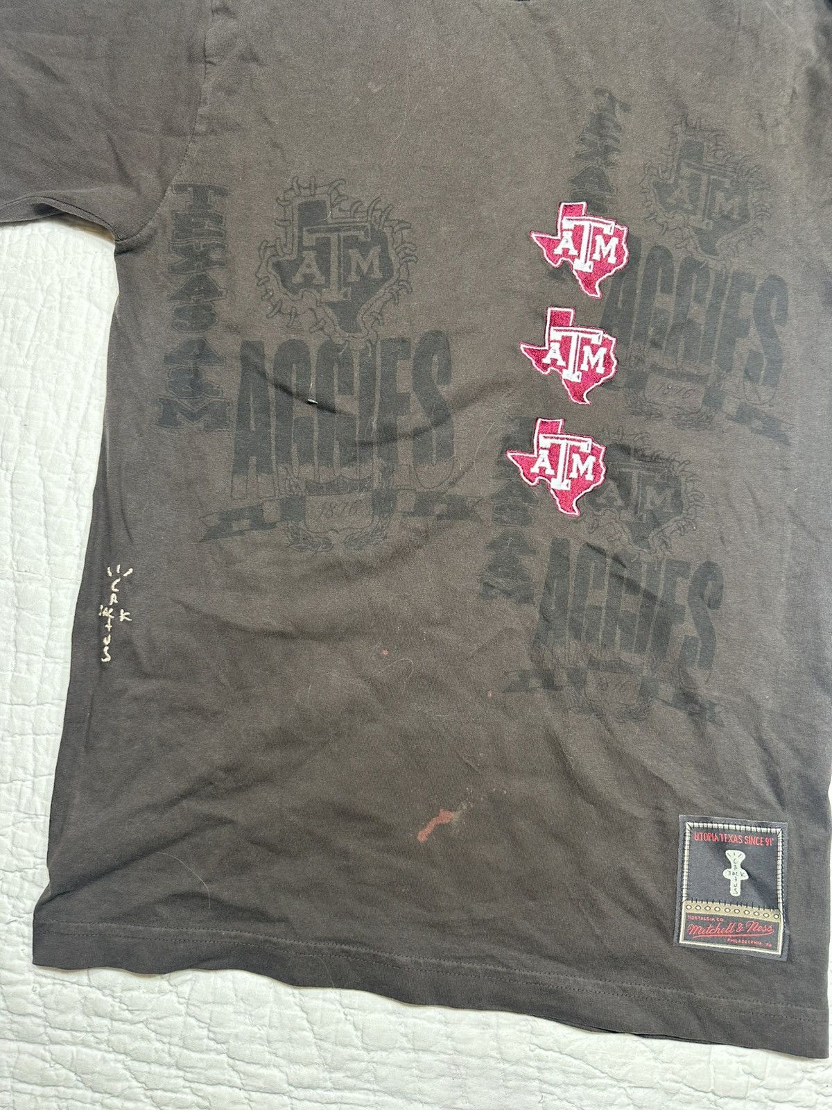 Mitchell & Ness Travis Scott Mitchell and Ness Texas A&M Tee/ Small Size US S / EU 44-46 / 1 - 3 Thumbnail