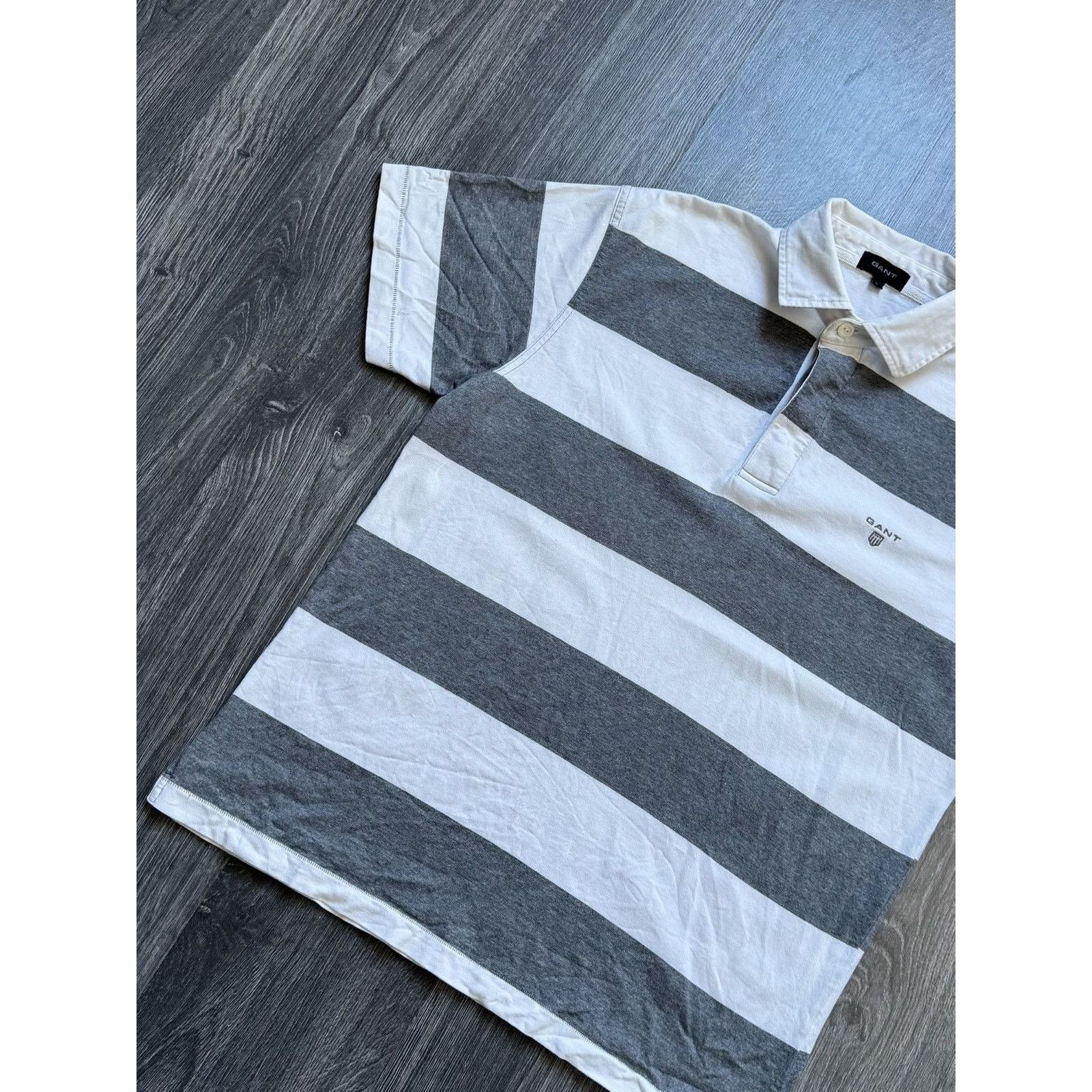 Gant × Old Navy × Vintage Retro Vintage Gant Stripe Polo Shirt Size US L / EU 52-54 / 3 - 4 Thumbnail
