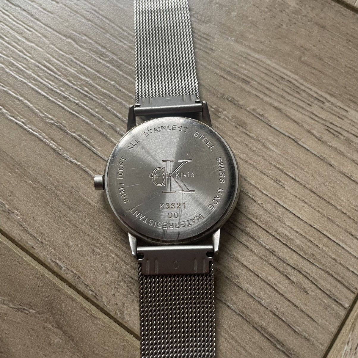 Calvin Klein Calvin Klein Swiss Made K3321 Stainless Steel Watch Size ONE SIZE - 6 Thumbnail