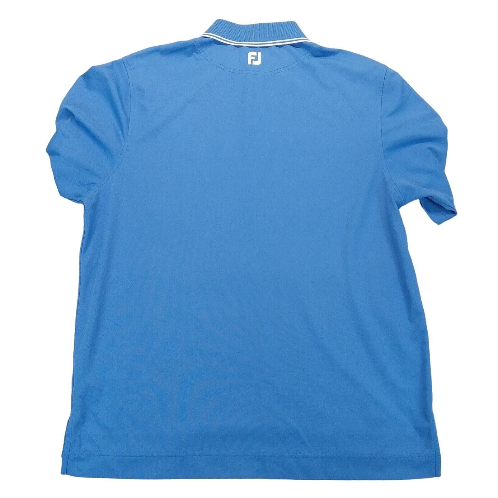 Footjoy FootJoy Polo Shirt L Blue Sportswear Short Sleeve 3 Button Size US L / EU 52-54 / 3 - 2 Thumbnail