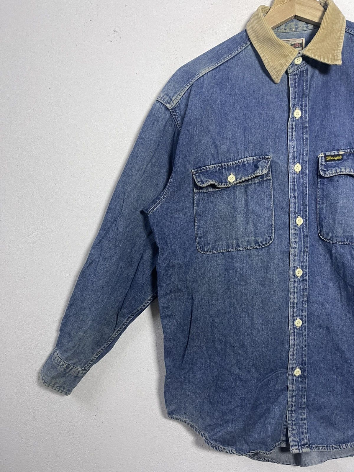 Wrangler Vintage WRANGLE Denim Western Shirt Size US M / EU 48-50 / 2 - 3 Thumbnail