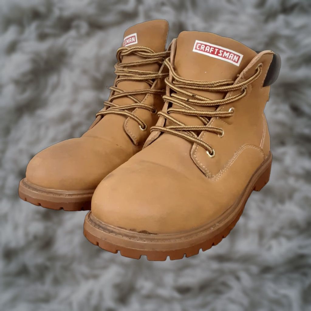 Vintage Craftsman Boots Mens Womens Wheat Nubuck Leather Waterproof Work Boot Size US 6 / IT 36 - 1 Thumbnail