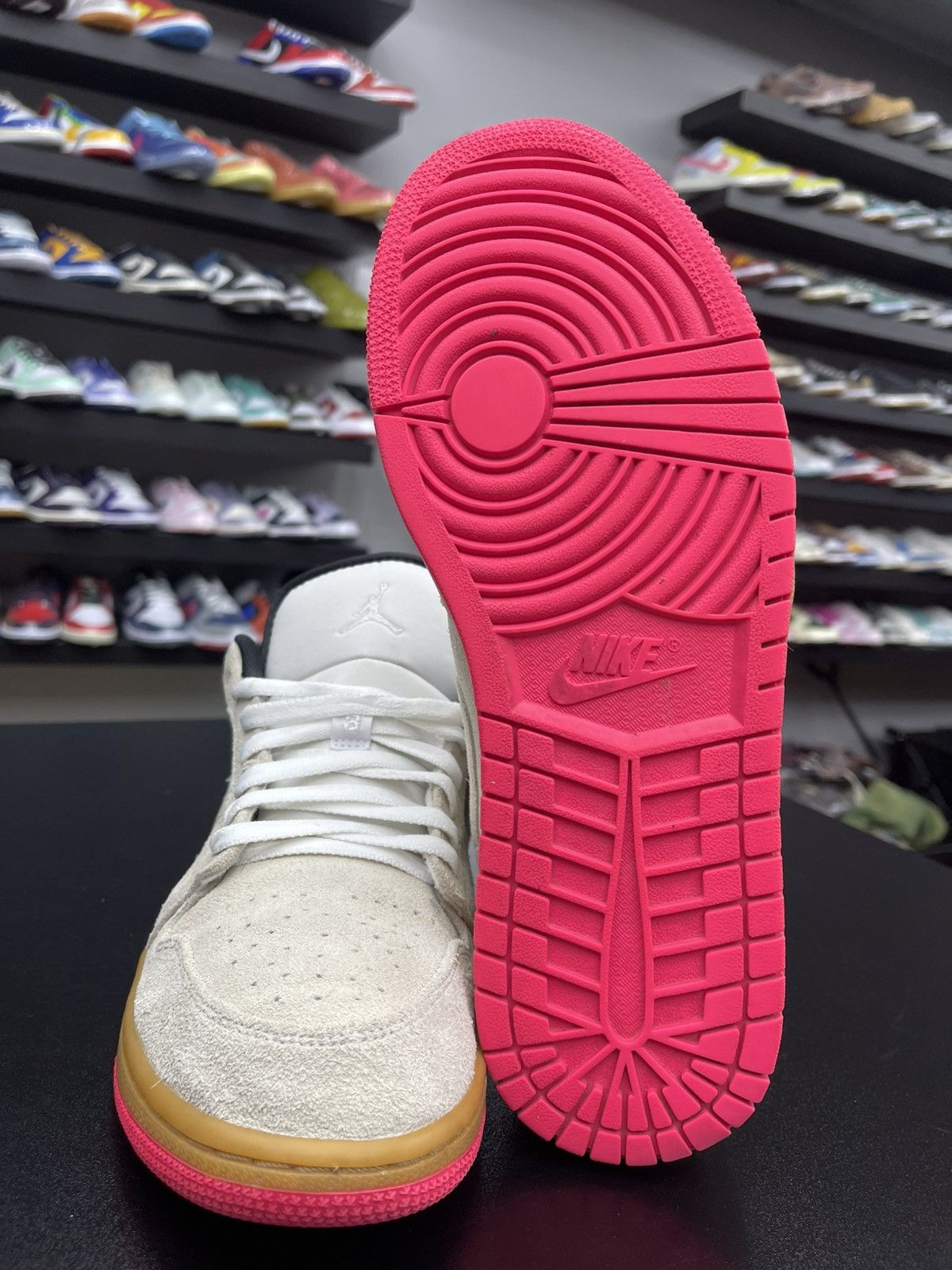 Jordan Brand Size 9.5 - Jordan 1 Low White Gum Hyper Pink RARE Size US 9.5 / EU 42-43 - 8 Thumbnail