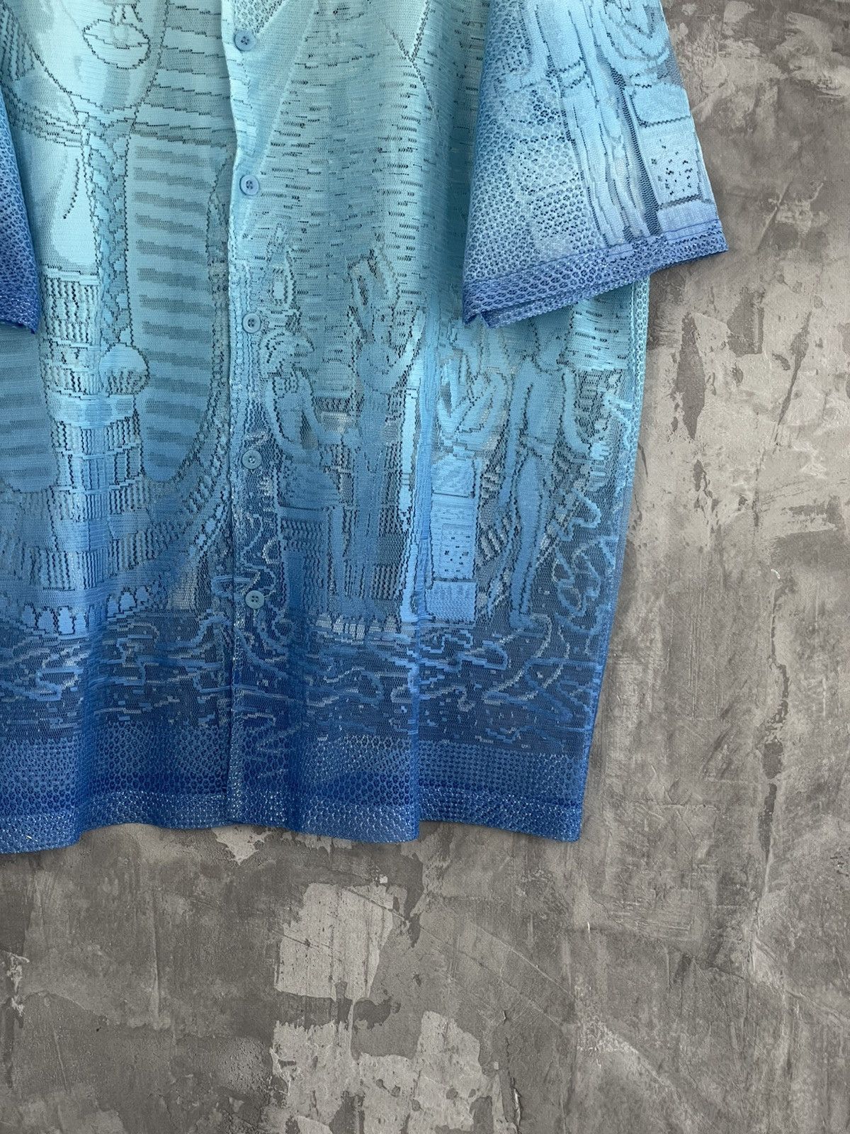 Vintage Vintage Japanese Art “Face Logo” Hawaiian Shirt Size US L / EU 52-54 / 3 - 6 Thumbnail
