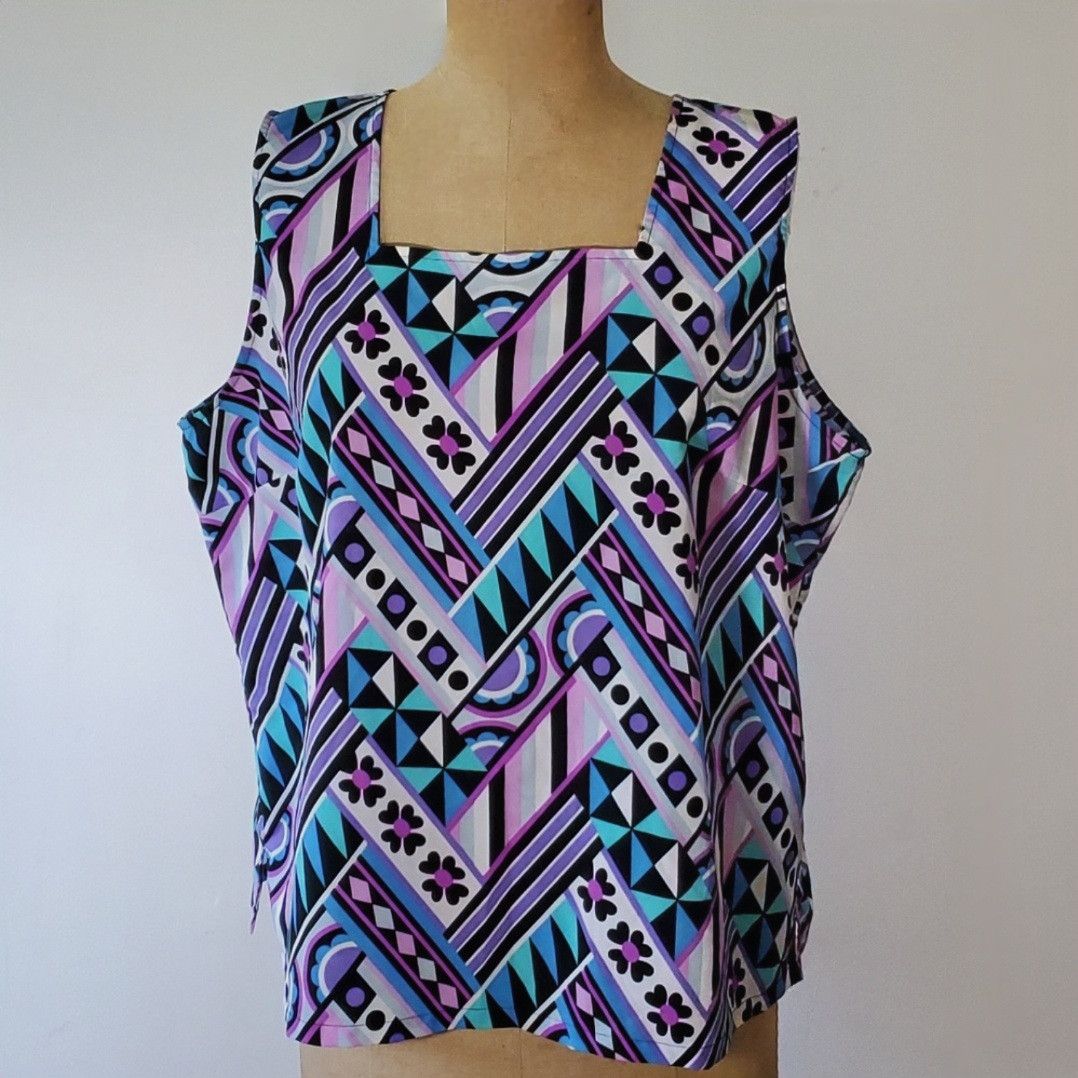 Bob Mackie Bob Mackie XL Cami Tank Blouse Vintage Jewel Wearable Art Size XL / US 12-14 / IT 48-50 - 1 Thumbnail