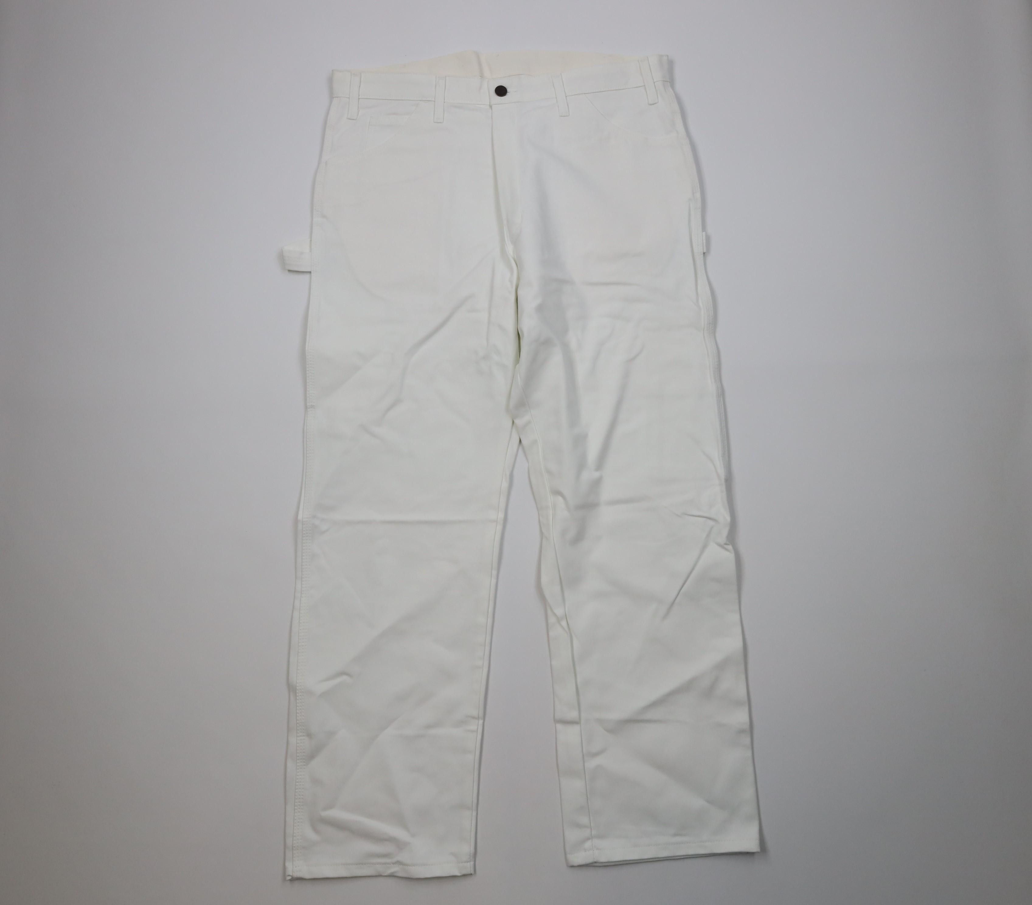 Dickies Deadstock Vintage Y2K Dickies Wide Leg Painters Pants White Size US 36 / EU 52 - 1 Thumbnail