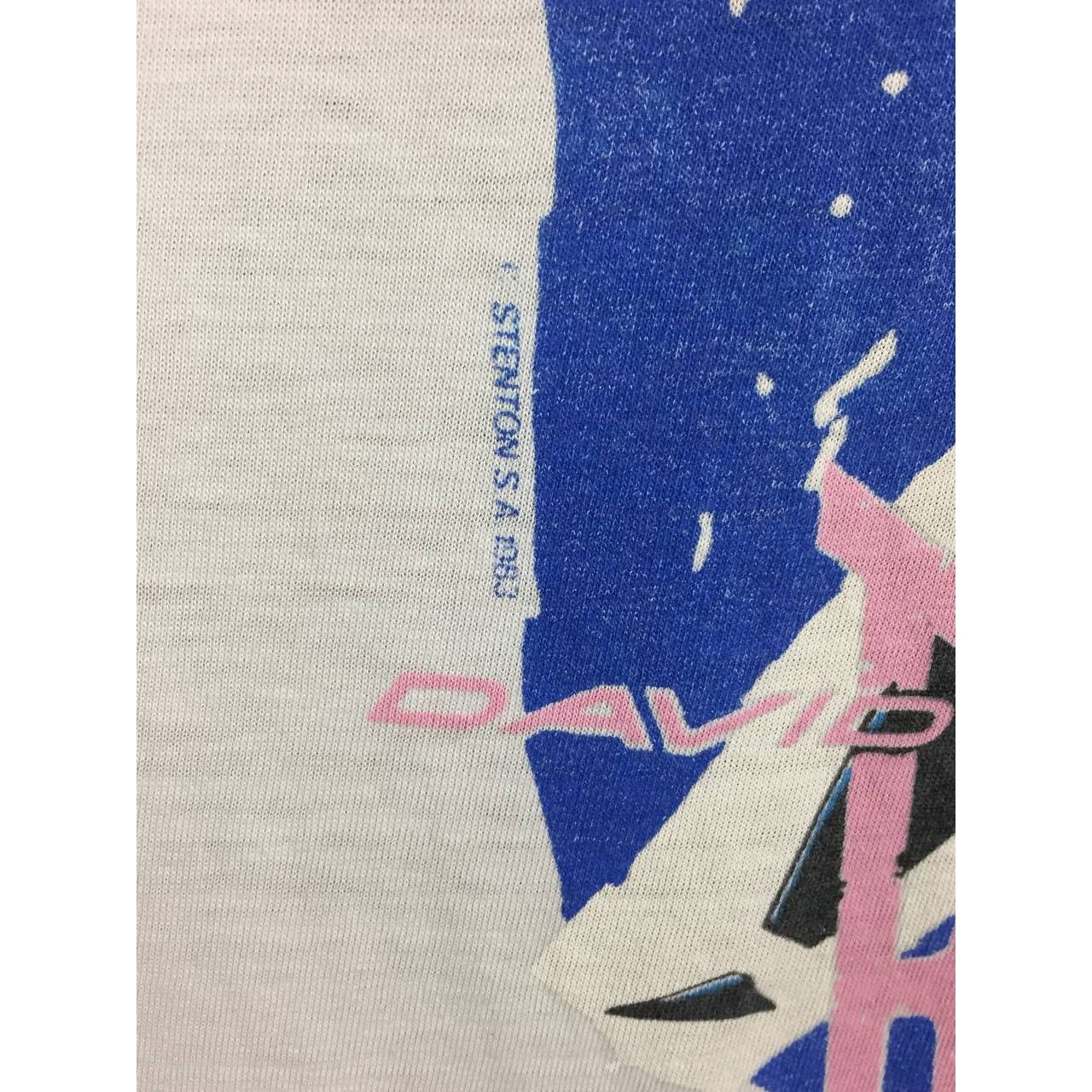 Band Tees Vtg 80s David Bowie Serious Moonlight Tour 83 Raglan Tee Size US S / EU 44-46 / 1 - 5 Thumbnail