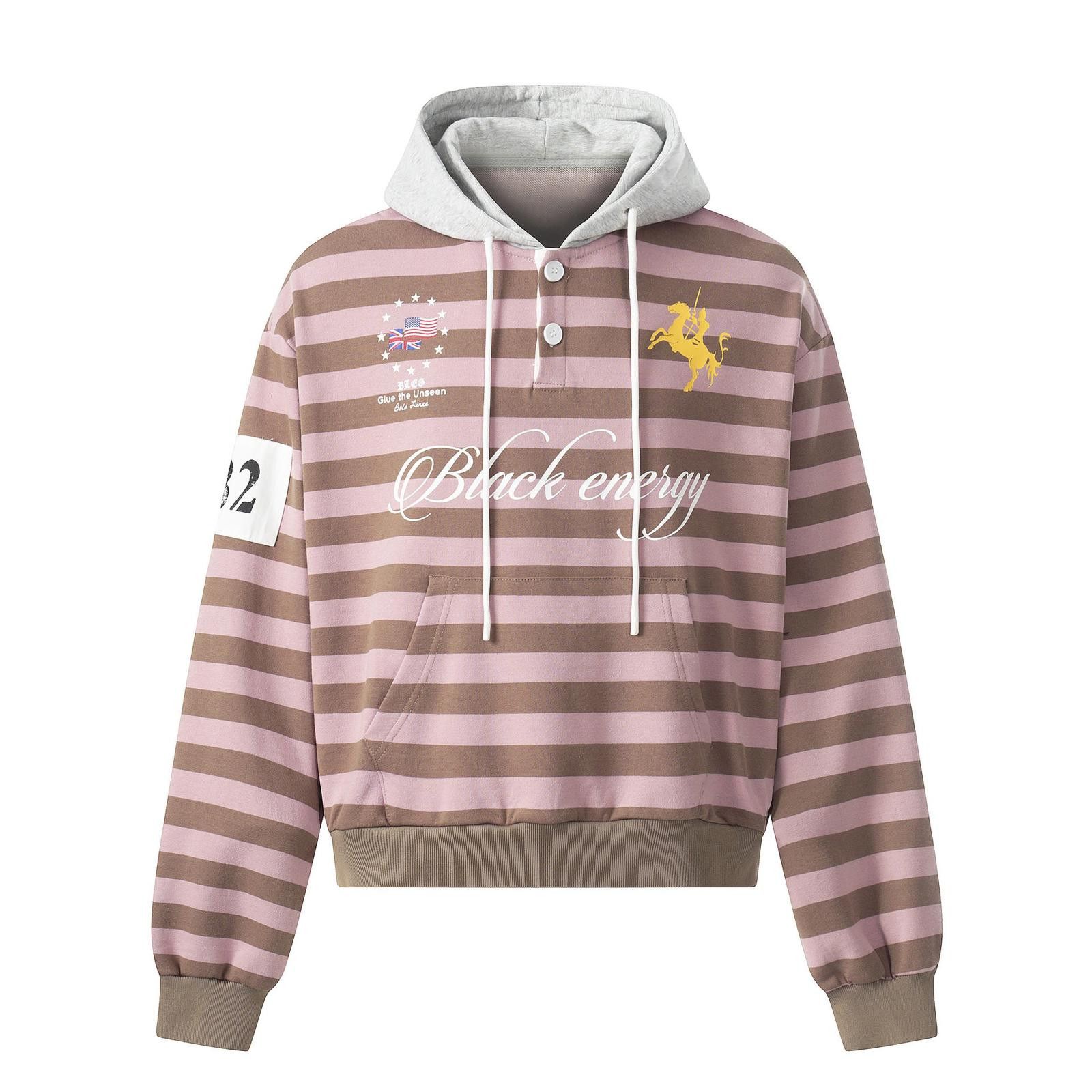 Other Striped Hooded Pullover Hoodie Size US L / EU 52-54 / 3 - 1 Thumbnail
