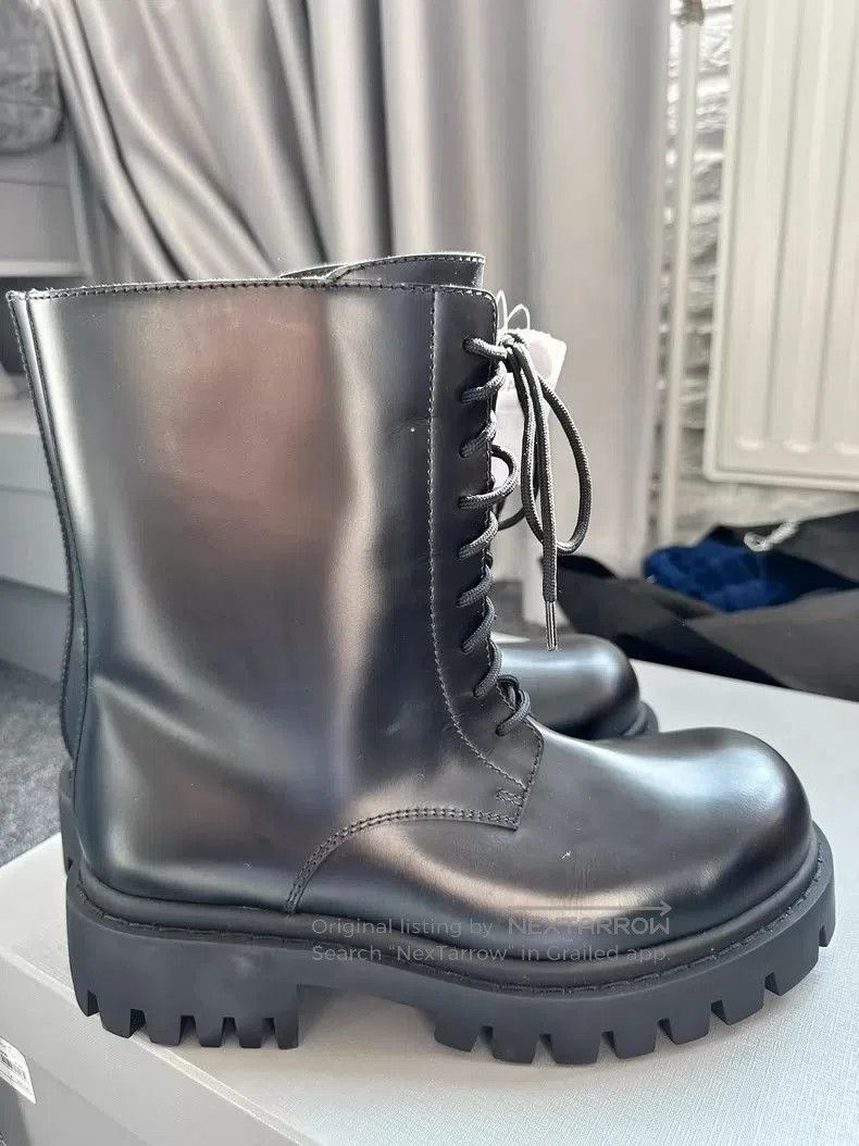 Balenciaga Balenciaga Sergent Leather Boots. Size US 10 / EU 43 - 3 Thumbnail