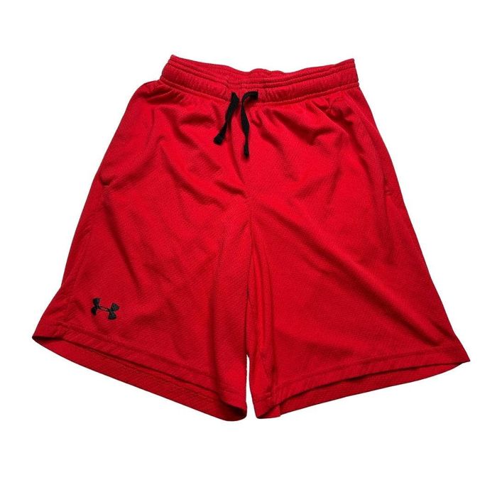 Under Armour 2-15 UNDER ARMOUR Men's Shorts 100% Polyester Red Small