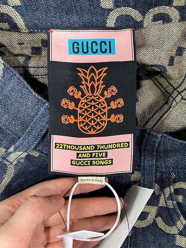 Gucci GucciOld Flower Pineapple Denim Shorts 2503-Nextarrow Size US 30 / EU 46 - 5 Thumbnail