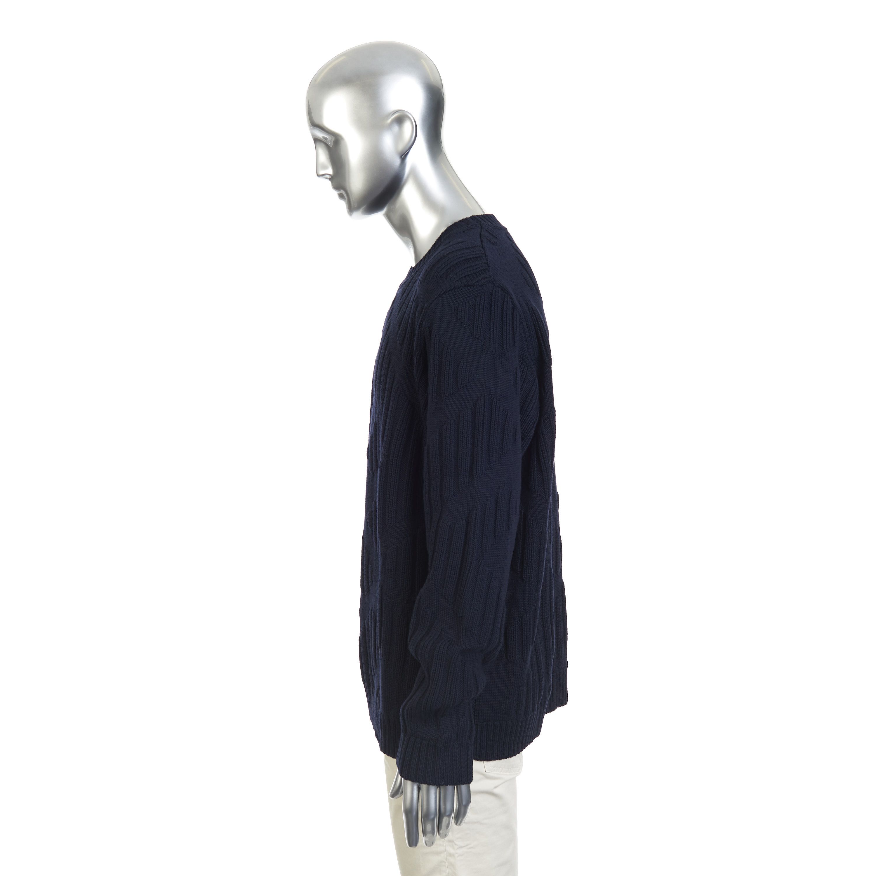 Fendi Sweater In Fleece Wool With All Over Jacquard Fendi Motif Size US XL / EU 56 / 4 - 4 Thumbnail