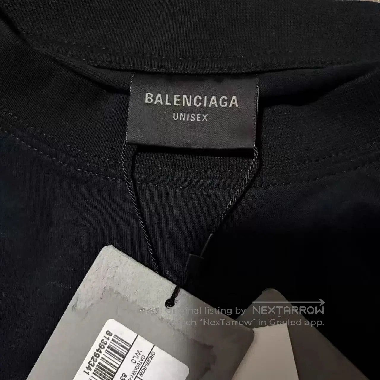 Balenciaga Black Short Sleeve Graphic T-Shirt. Size US XL / EU 56 / 4 - 3 Thumbnail