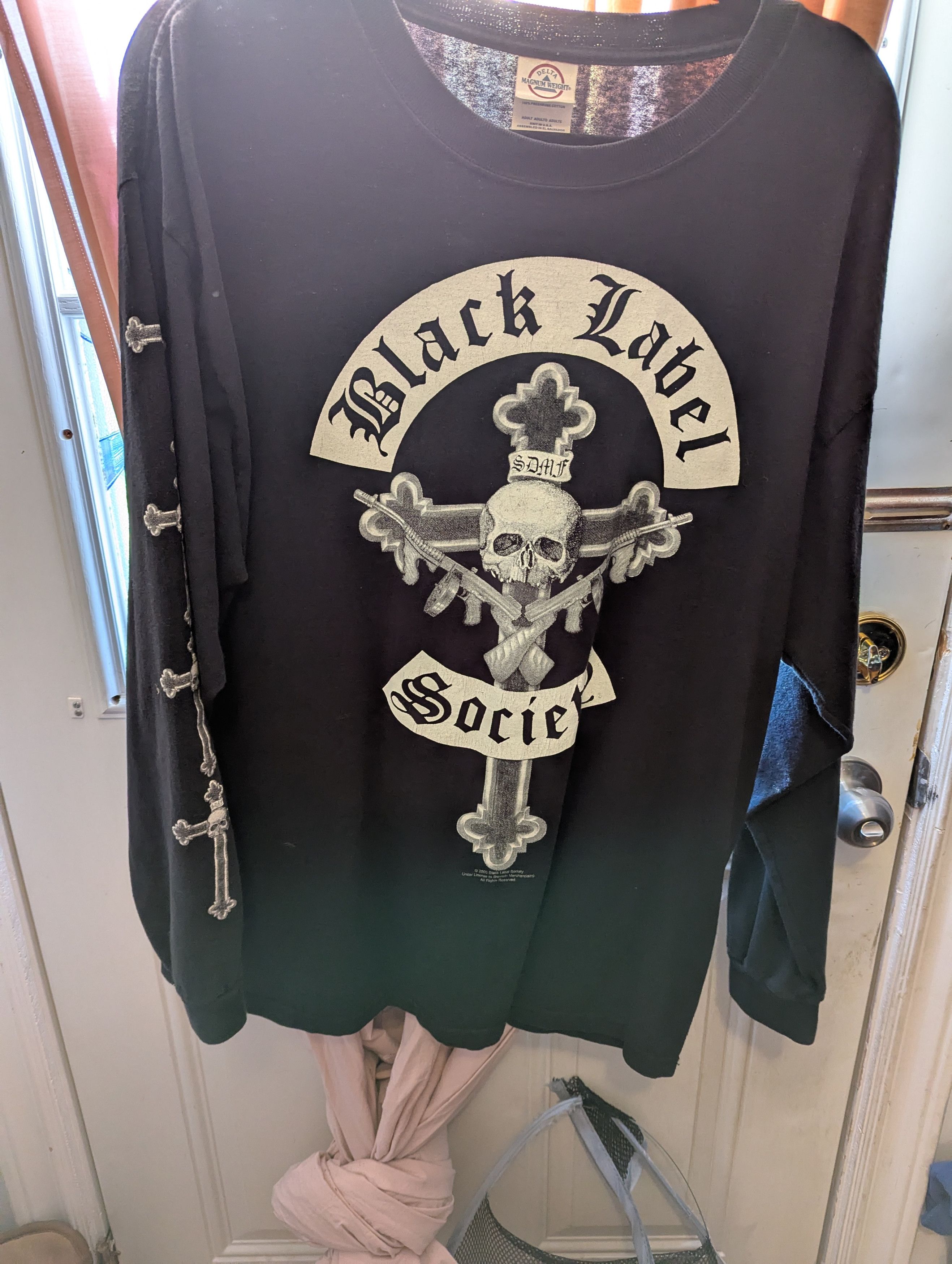 00s 2005 Black Label Society ロングスリーブ スカル Vintage Black Label Society chapter BLS Long sleeve T-shirt