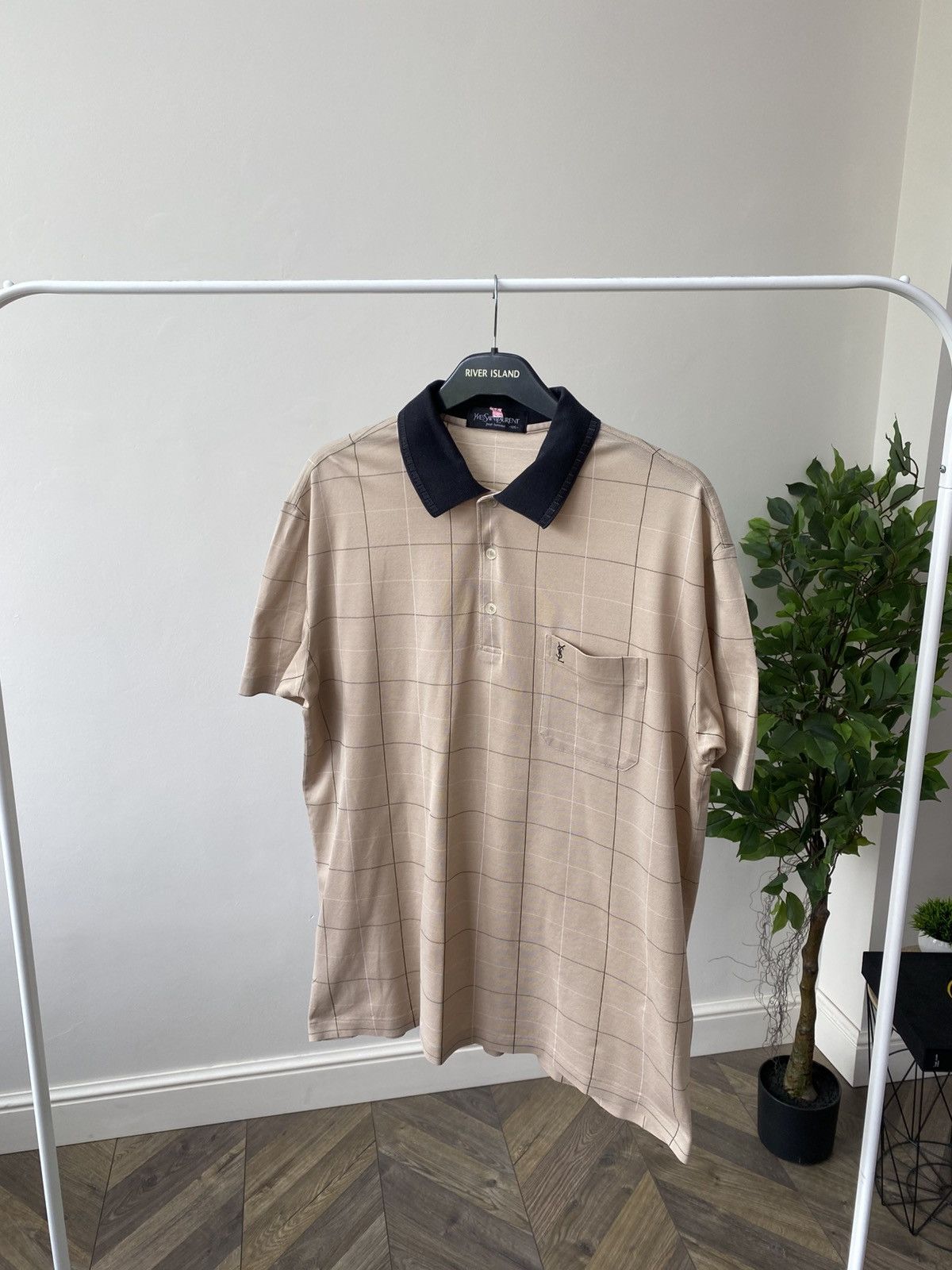 Vintage YSL Yves Saint Laurent Luxury Polo T-shirt