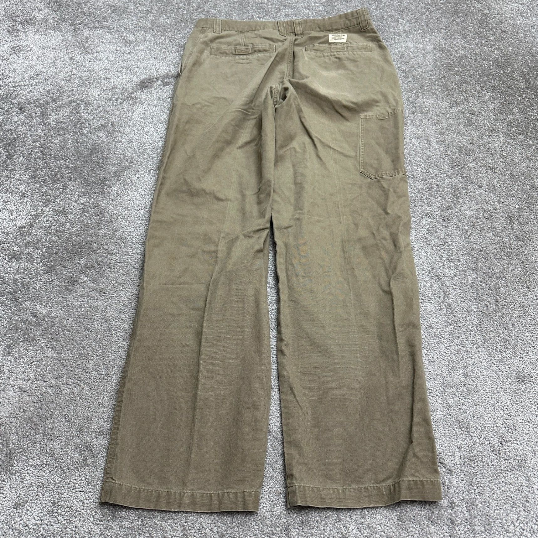 Vintage Columbia Mens Pants Carpenter 34x32 Brown Cotton Canvas Workwear Straight Leg Size US 32 / EU 48 - 2 Thumbnail