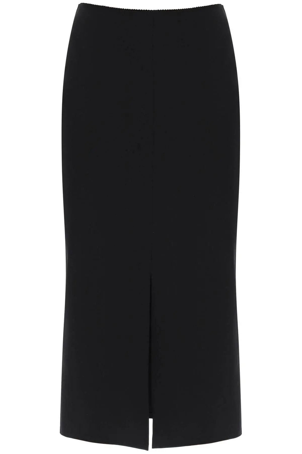 image of Dolce Gabbana O1S22I1N1223 Milano-Stitch Pencil Skirt In Black, Women's (Size 30)