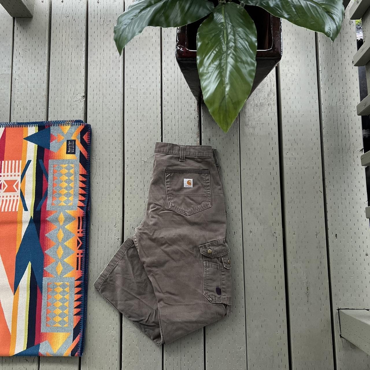 Carhartt × Vintage CARHARTT Cargo Pants carpenter double knee work Size US 34 / EU 50 - 3 Thumbnail
