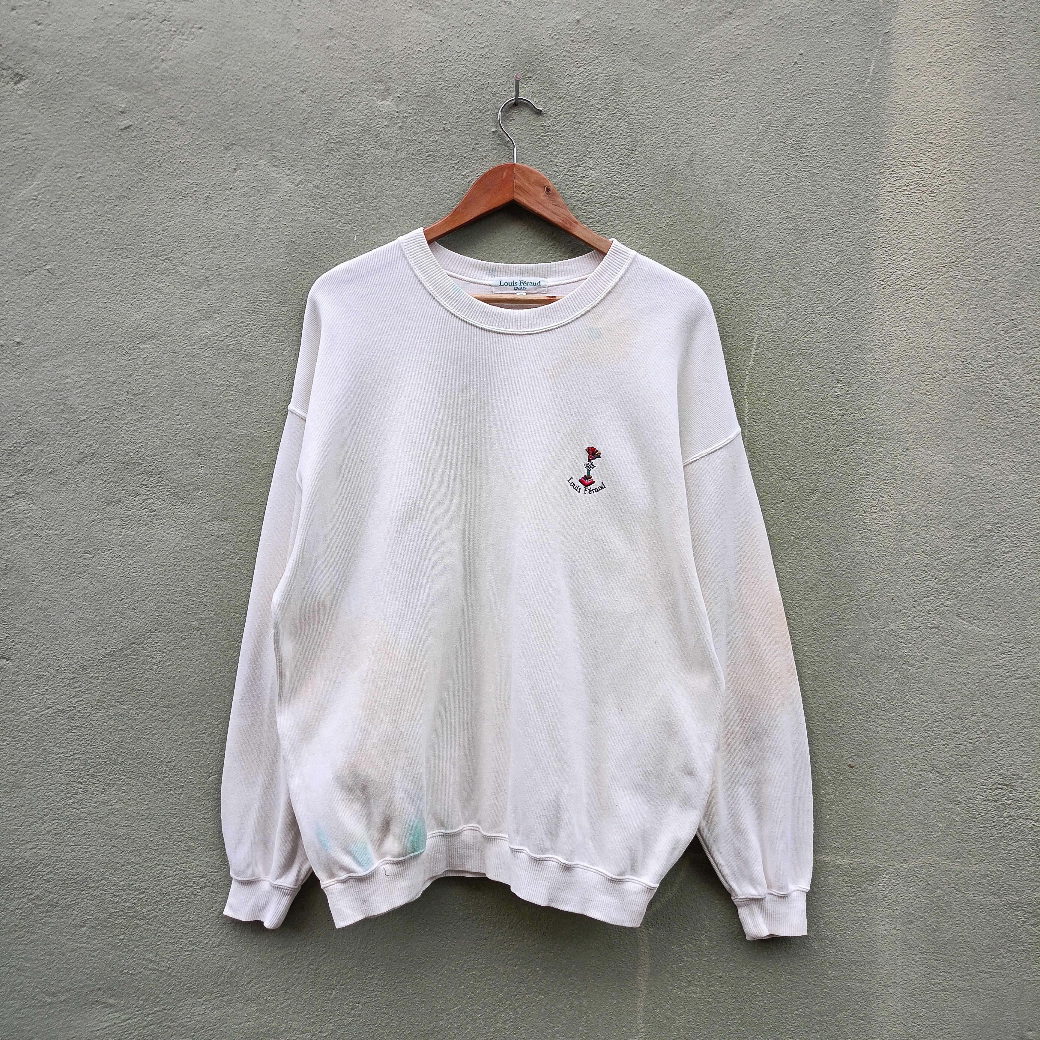 Designer × Vintage Louis Feraud Sweatshirt Size US XL / EU 56 / 4 - 7 Thumbnail