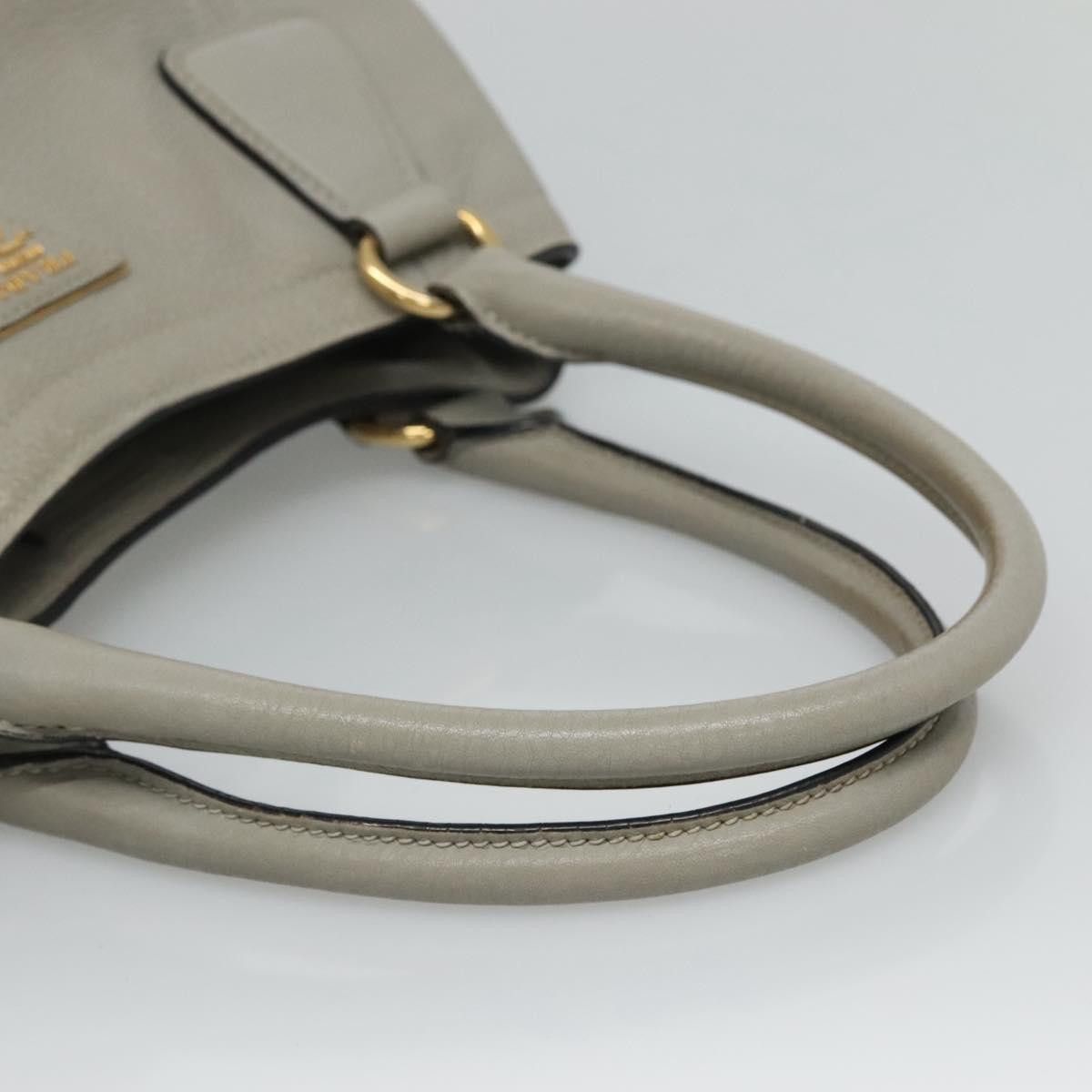 Prada PRADA Hand Bag Leather Gray Size ONE SIZE - 7 Thumbnail