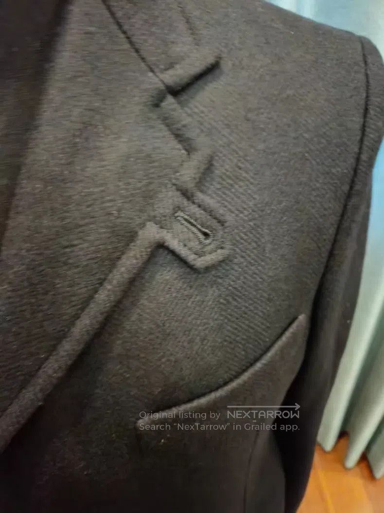 Hermes Hermes Navy blue wool cashmere mixed wool blend coat suit Size US S / EU 44-46 / 1 - 5 Thumbnail
