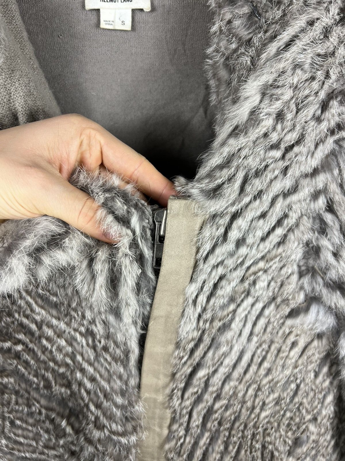 Helmut Lang Archive Helmut Lang vintage real rabbit fur cardigan jacket Size S / US 4 / IT 40 - 13 Thumbnail