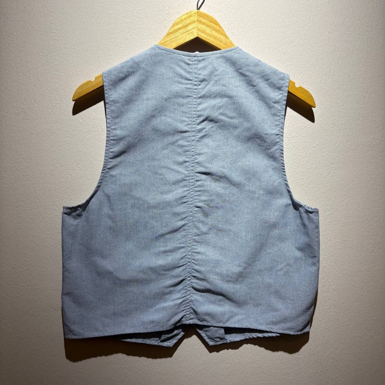 Nepenthes Nepenthes Needles Multi Pocket Blue Cotton Vest Size US M / EU 48-50 / 2 - 2 Thumbnail