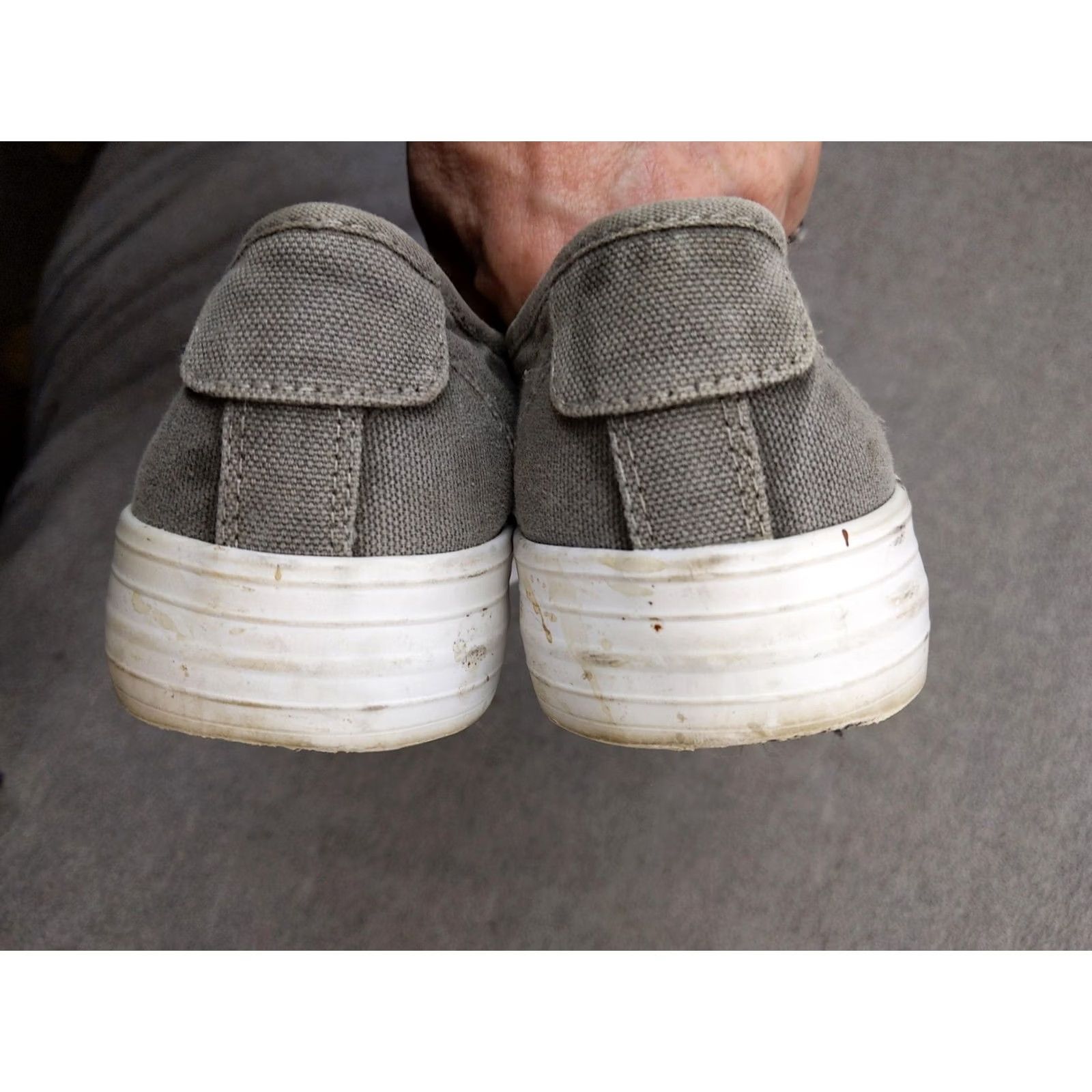 Vintage Rocket Dog Womens 8 Gray Canvas Platform Cap Toe Walking Sneakers Shoes Size ONE SIZE - 4 Thumbnail