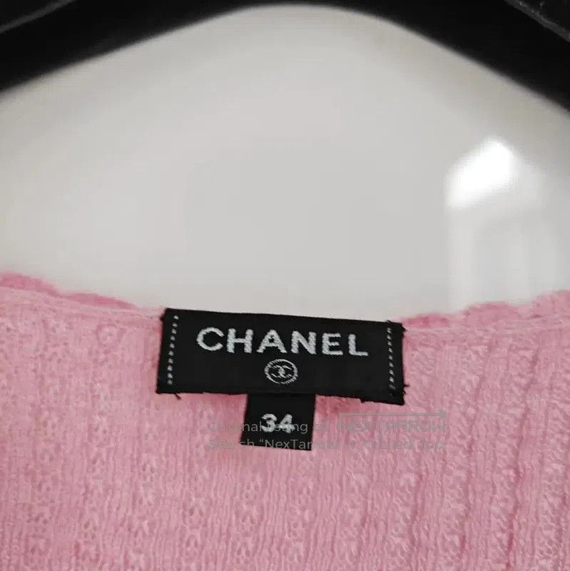 Chanel Chanel Pink Logo Short Sleeve Sweater . Size XS / US 0-2 / IT 36-38 - 4 Thumbnail