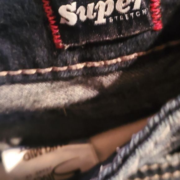 Vintage Silver Jeans Super Stretch Mid Slim Boot Sz. 33 x 33 Blue Je Size US 33 - 4 Thumbnail