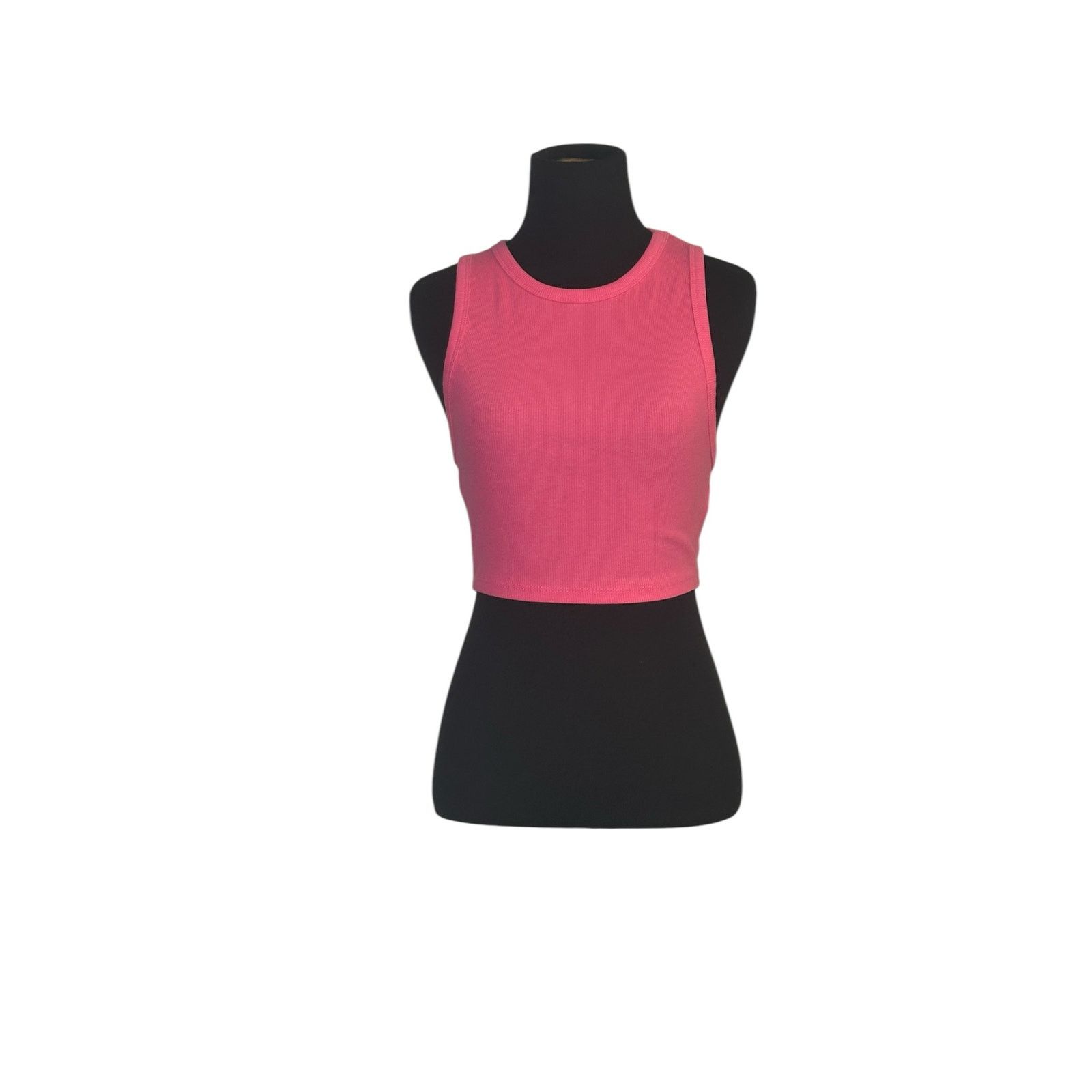 Zara Zara pink ribbed crop tank top size M Size M / US 6-8 / IT 42-44 - 10 Thumbnail