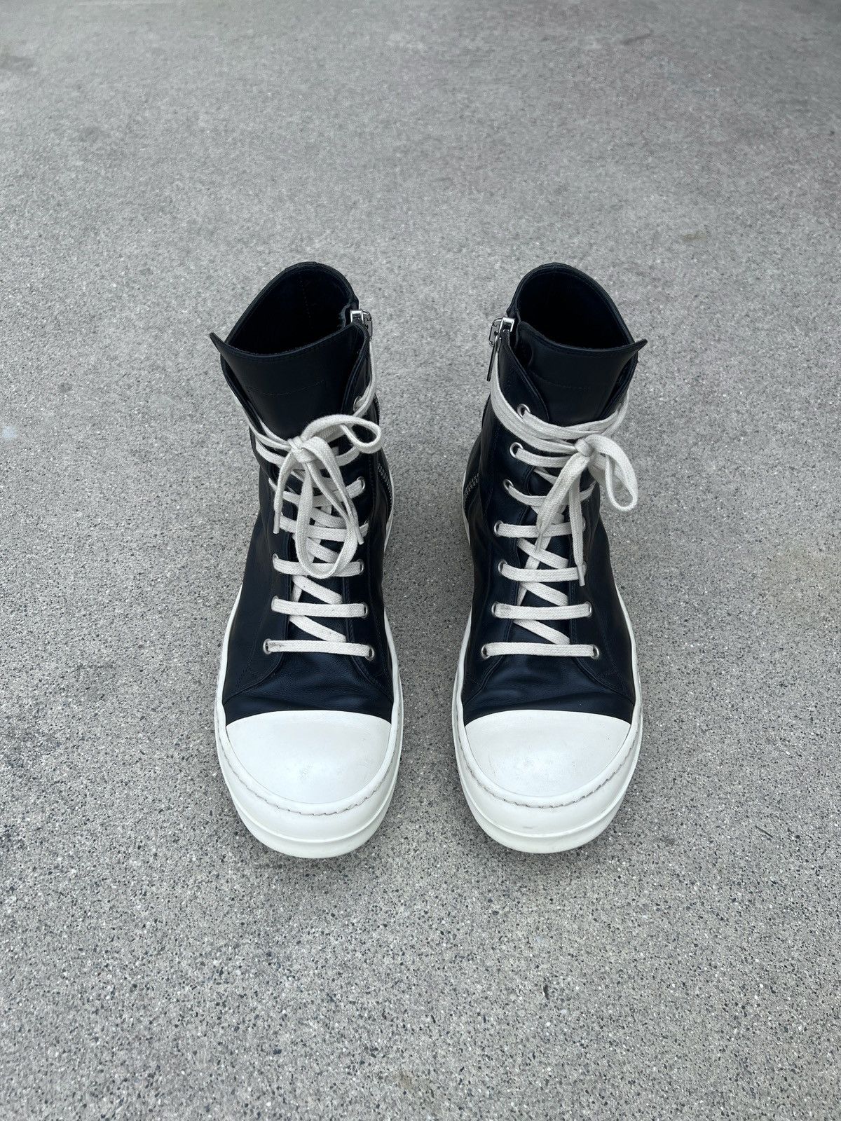 Rick Owens Rick Owens Leather Ramones Size US 10.5 / EU 43-44 - 1 Thumbnail