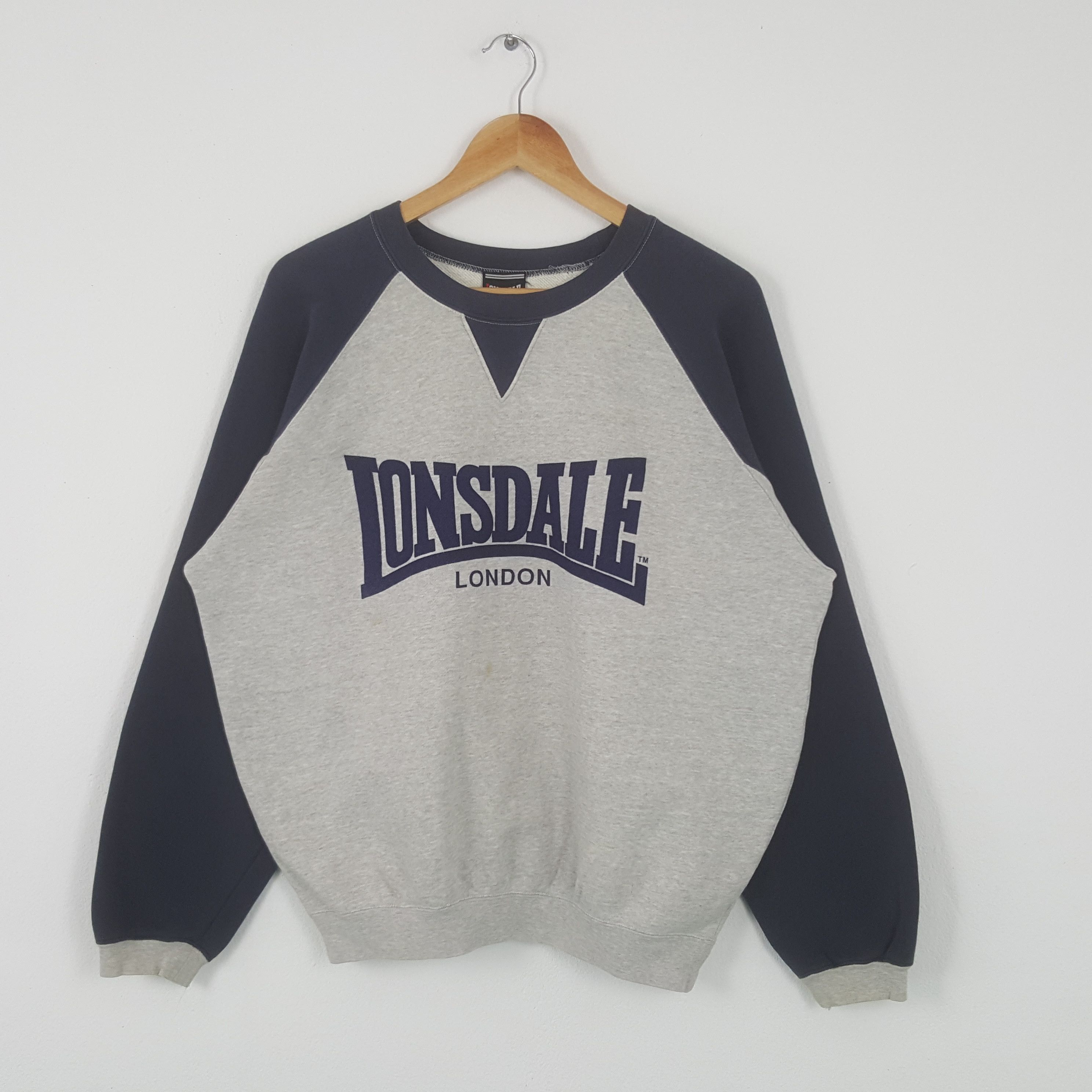 Vintage LONSDALE London Fashion Style Sweatshirt