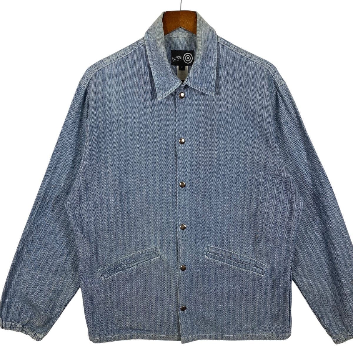 South2 West8 South2 West8 HBT Coach Jacket Blue Herringbone Twill Denim Size US M / EU 48-50 / 2 - 4 Thumbnail