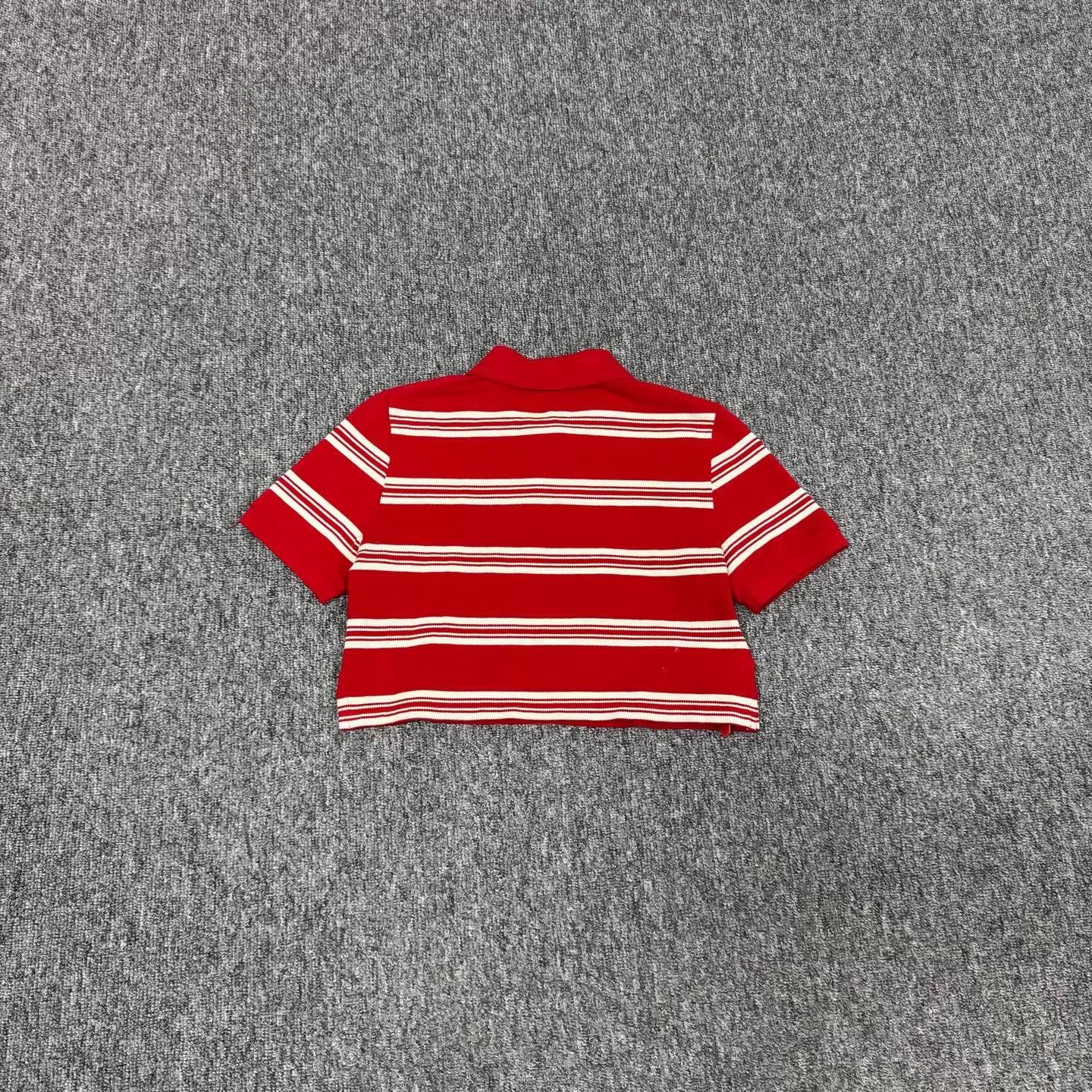 Miu Miu MIU MIU Embroidered Logo Red & White Striped Polo XS 99 New Size XS / US 0-2 / IT 36-38 - 2 Thumbnail