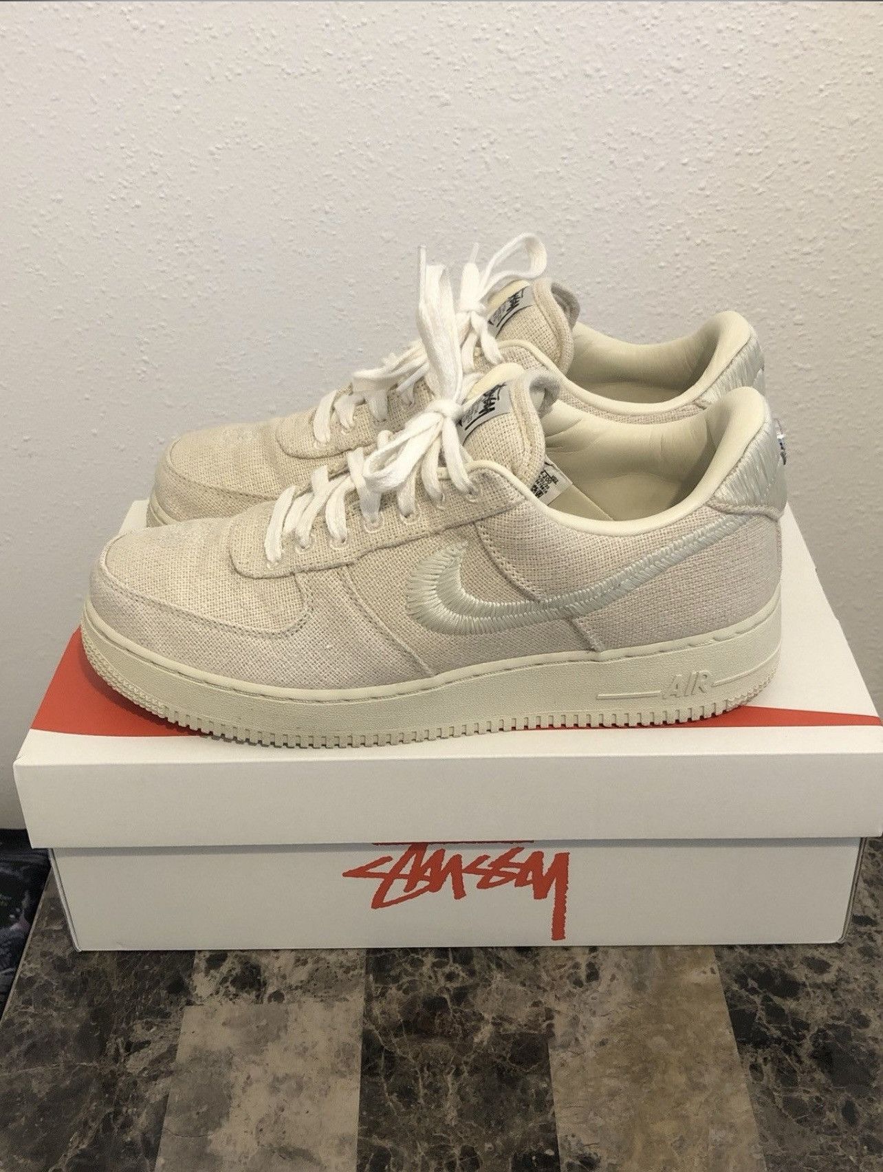 Nike × Stussy Nike X Stussy Air Force One Low Top Size US 8 / EU 41 - 2 Thumbnail