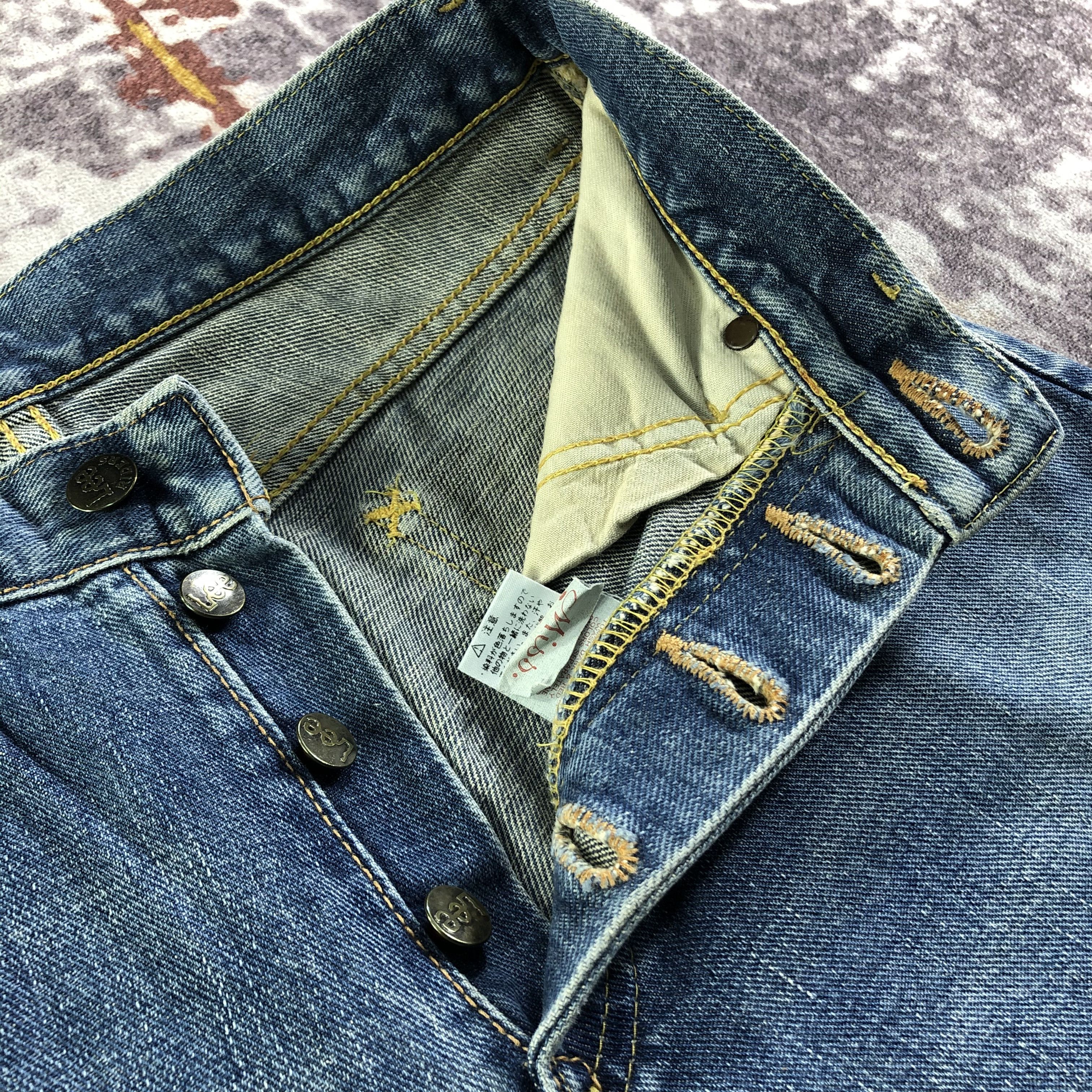 Edwin × Vintage Vintage 90s High Waist Miss Lee Selvedge Jeans-JM3605 Size 27" / US 4 / IT 40 - 7 Thumbnail