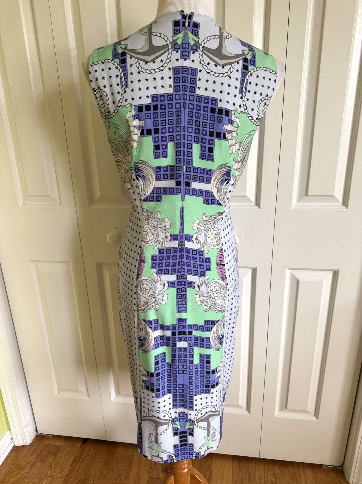 Versace VERSACE COLLECTION Multicolor Stretch Cocktail Dress 8/44 Size M / US 6-8 / IT 42-44 - 2 Thumbnail