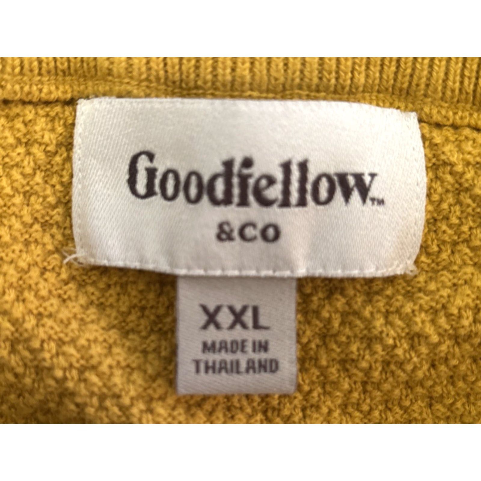 Vintage Goodfellow Sweatshirt Women's 2XL Mustard Yellow Long Sleeve Crew Neck Pullover Fleece Ribbed Hem Casual Activewear Pullover202? Size XXL / US 16-18 / IT 52-54 - 3 Thumbnail